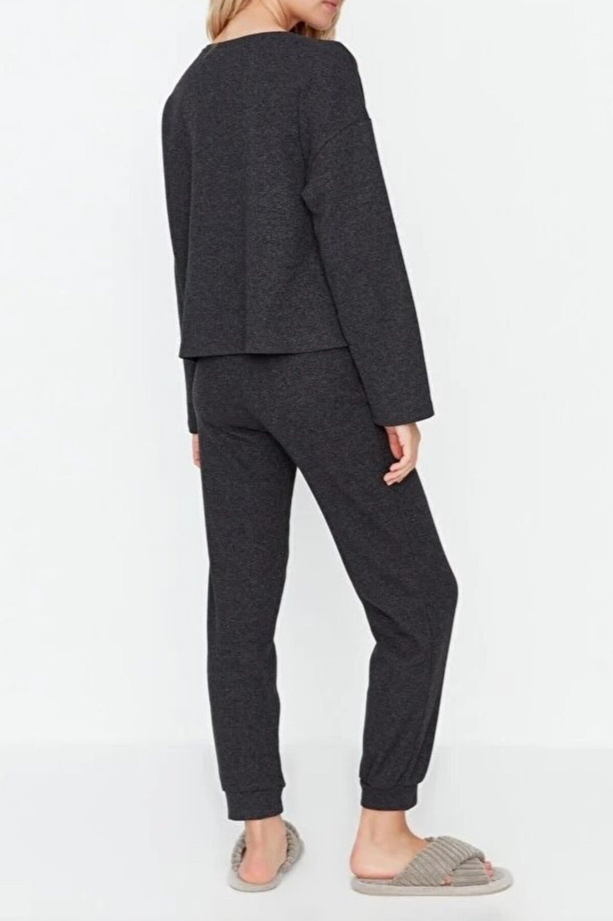 2-Piece Waffle Knit Pajama Set