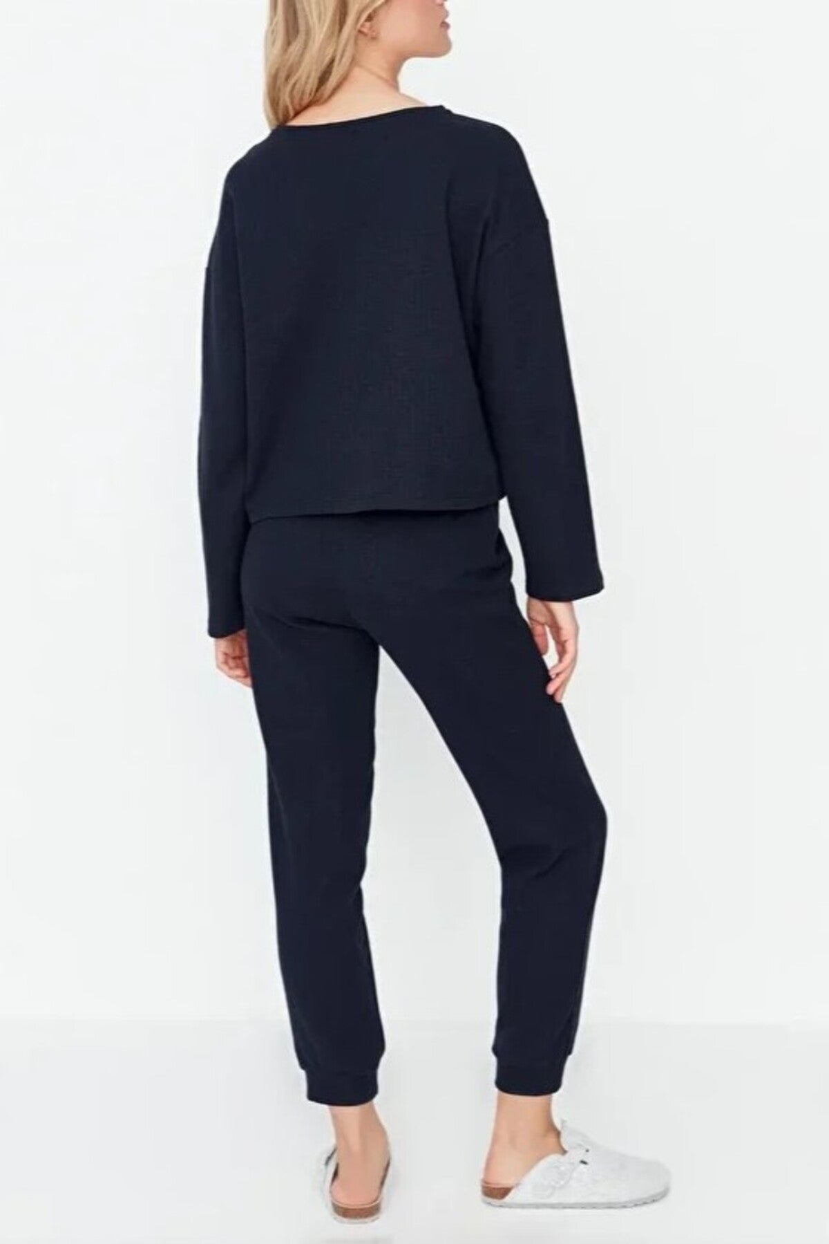 2-Piece Waffle Knit Pajama Set