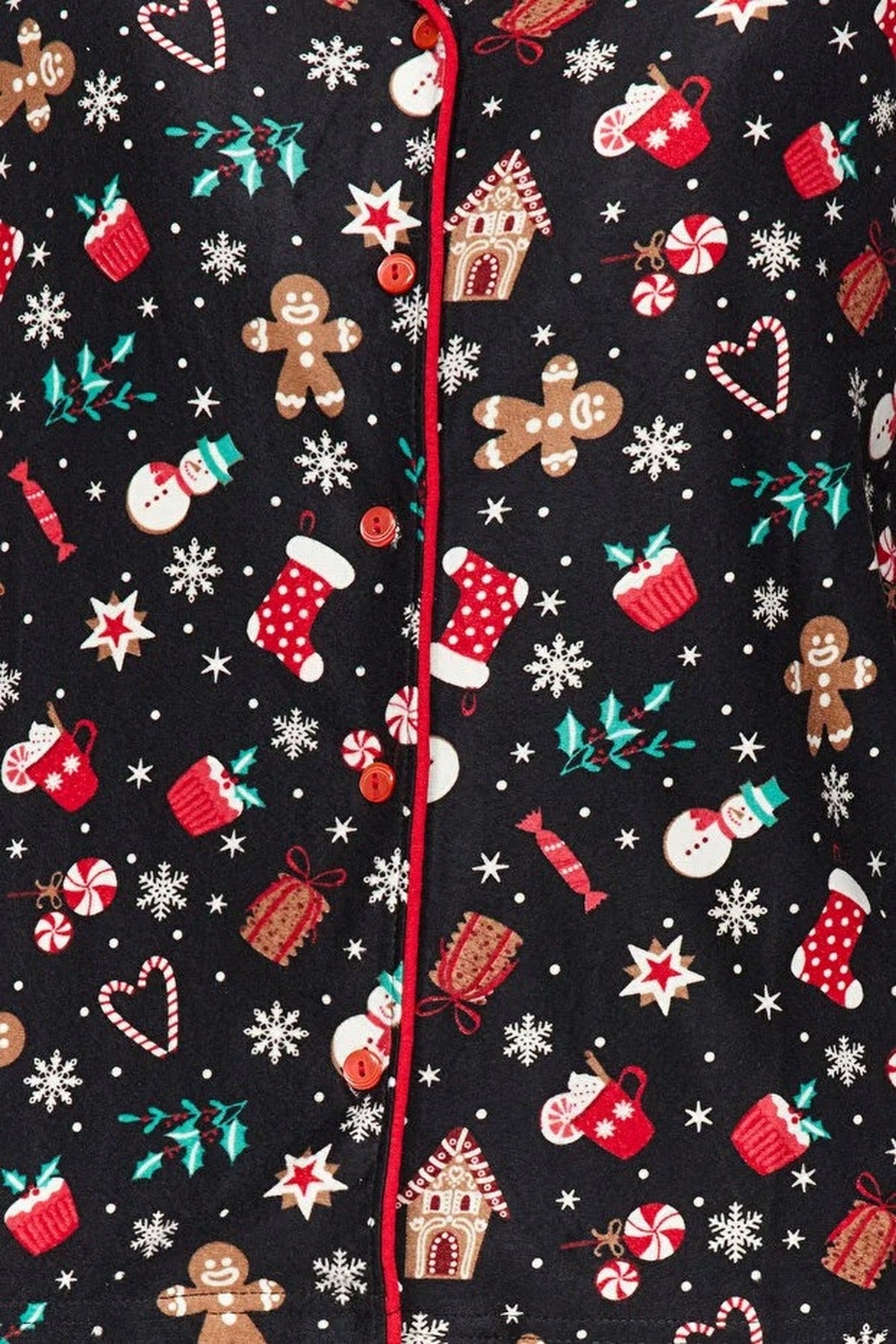 2-Piece Christmas Themed Knit Pajama Set