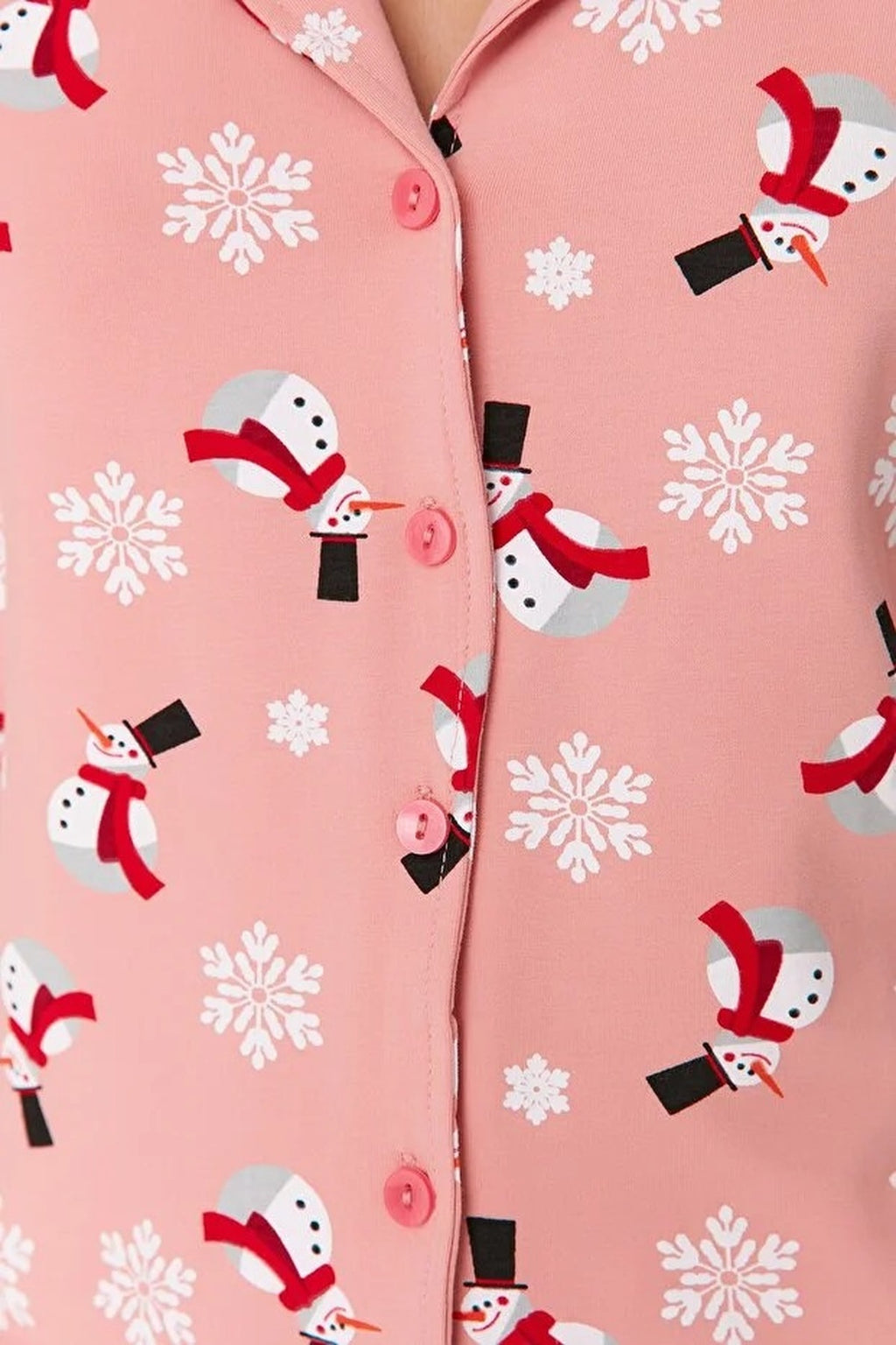 2-Piece 100% Cotton Winter Themed Knit Pajama Set
