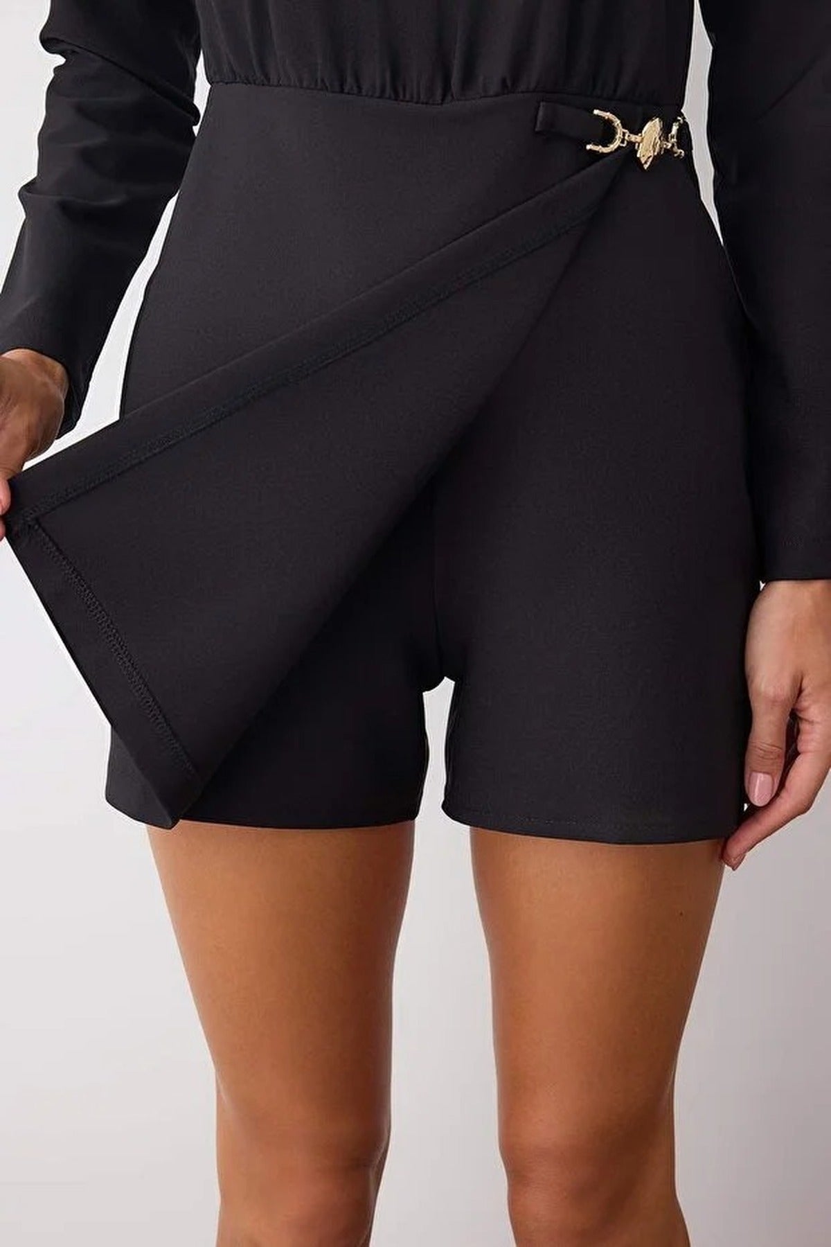 Mini Woven Playsuit with Accessory Details