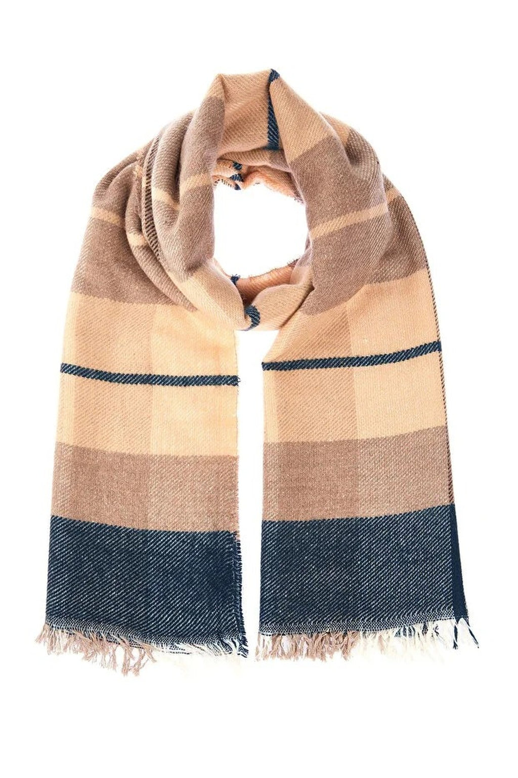 Soft Textured Argyle Scarf