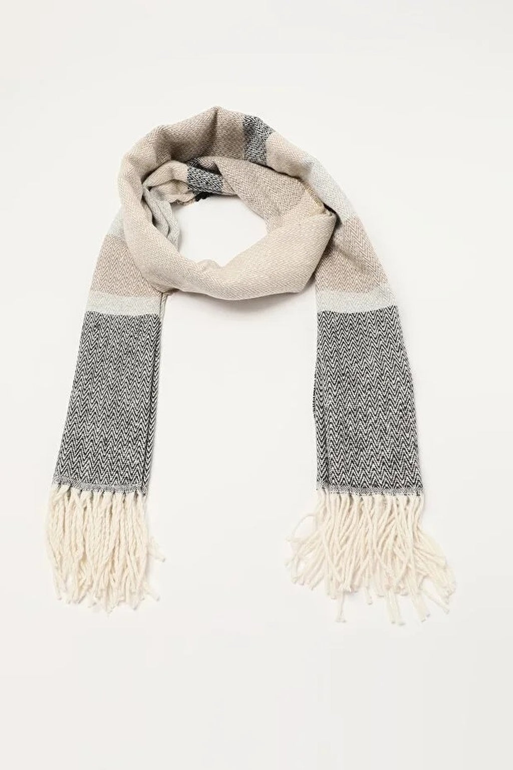 Color Block Soft Texture Scarf