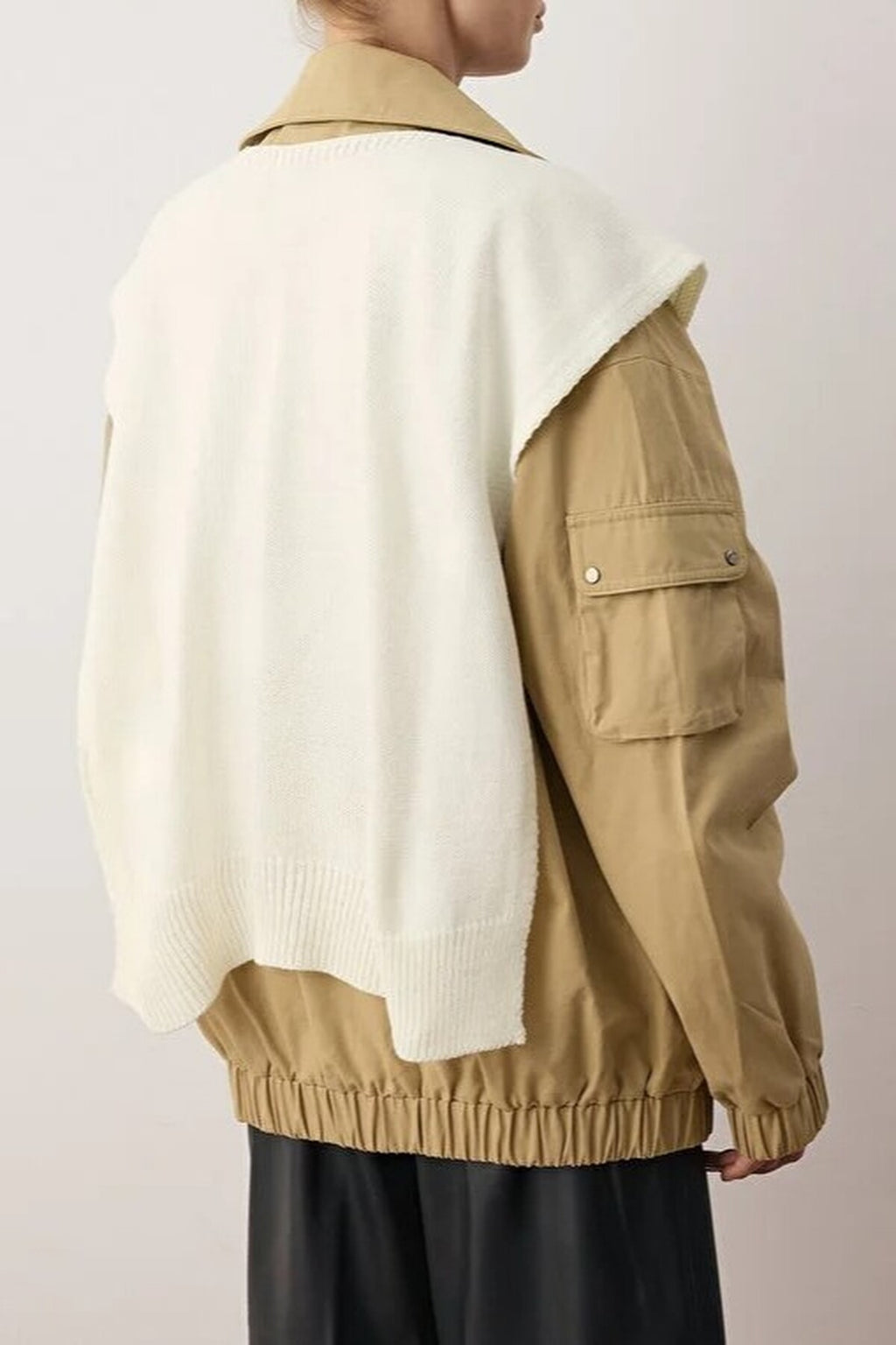 Sweater-Look Knit Shawl