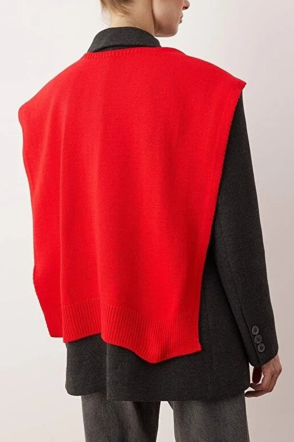 Sweater-Look Knit Shawl