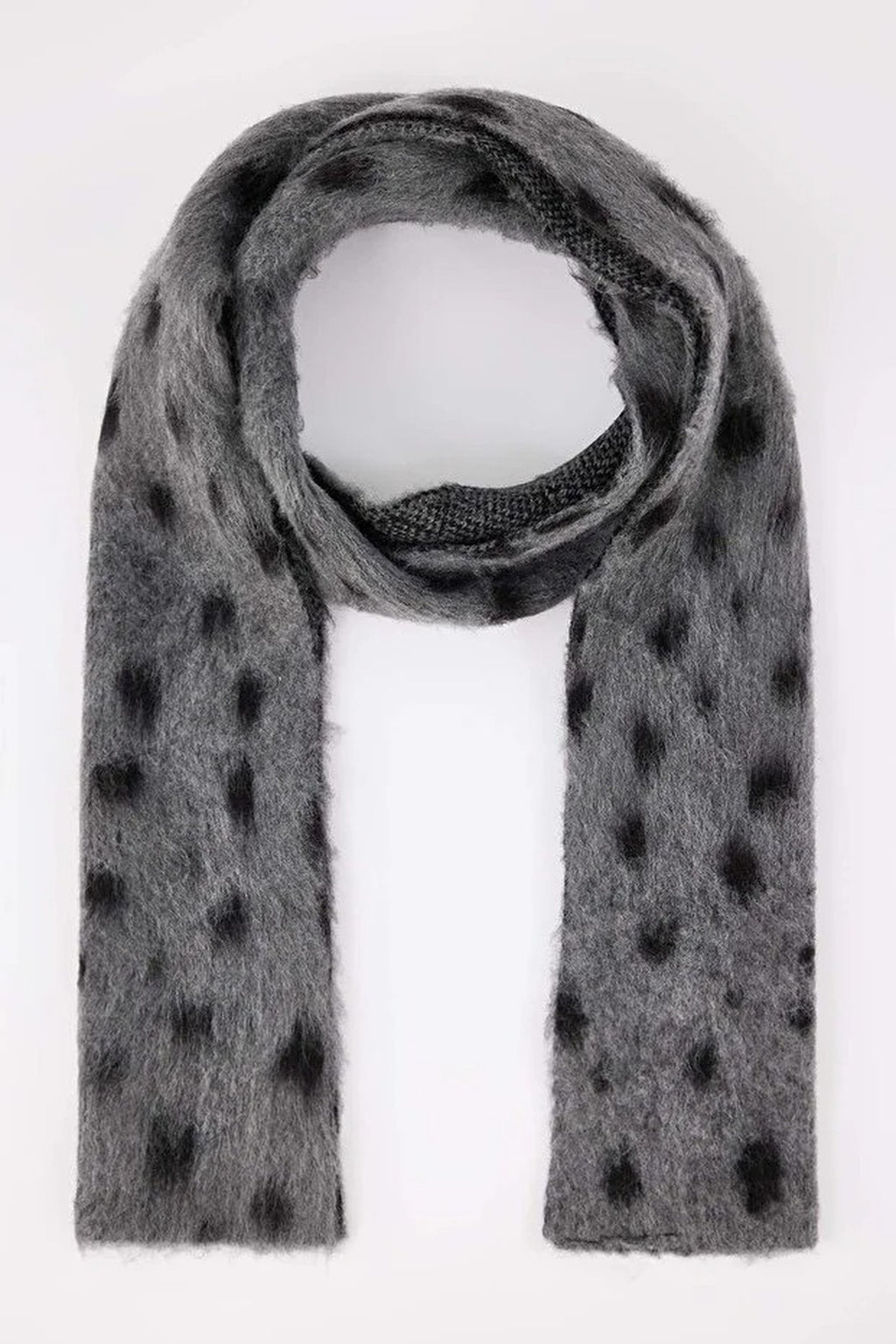 Patterned Soft Textured Knit Scarf