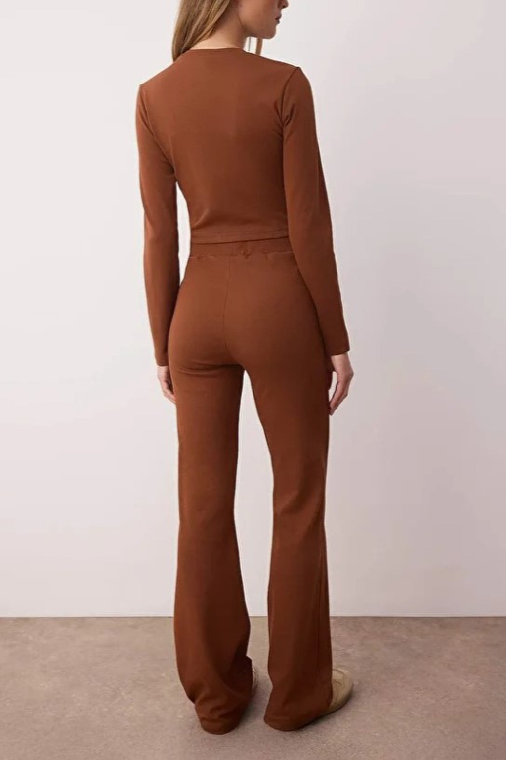 2-Piece Slim Fit Knit Top & Pants Set