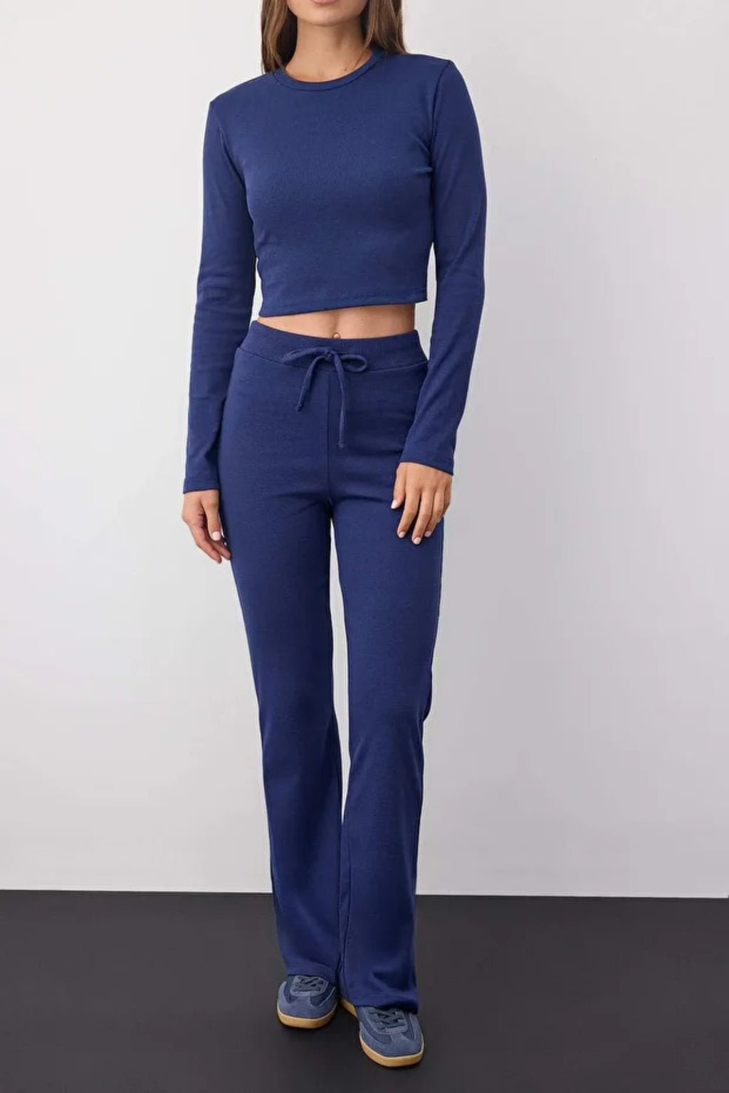2-Piece Slim Fit Knit Top & Pants Set