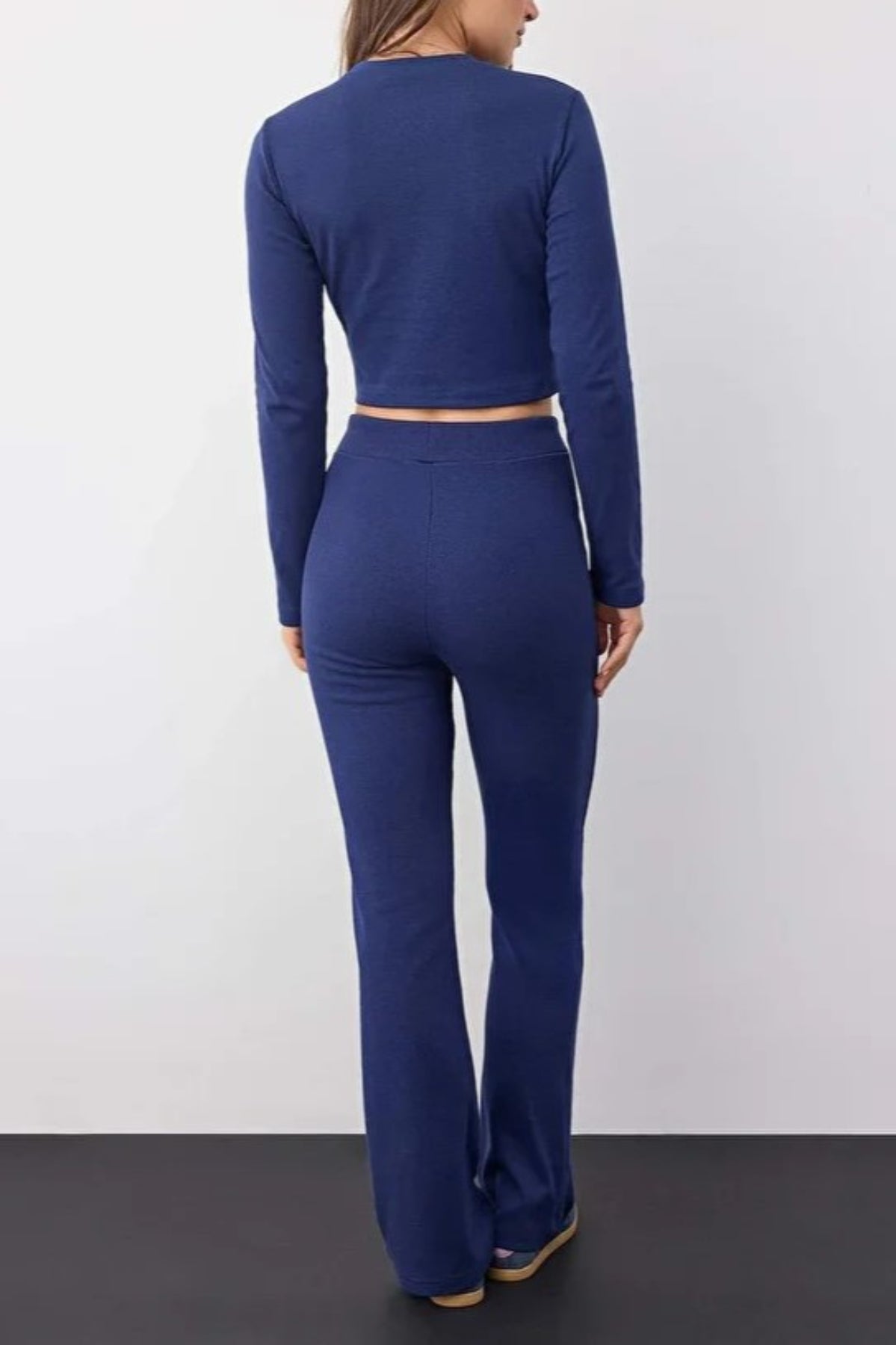 2-Piece Slim Fit Knit Top & Pants Set