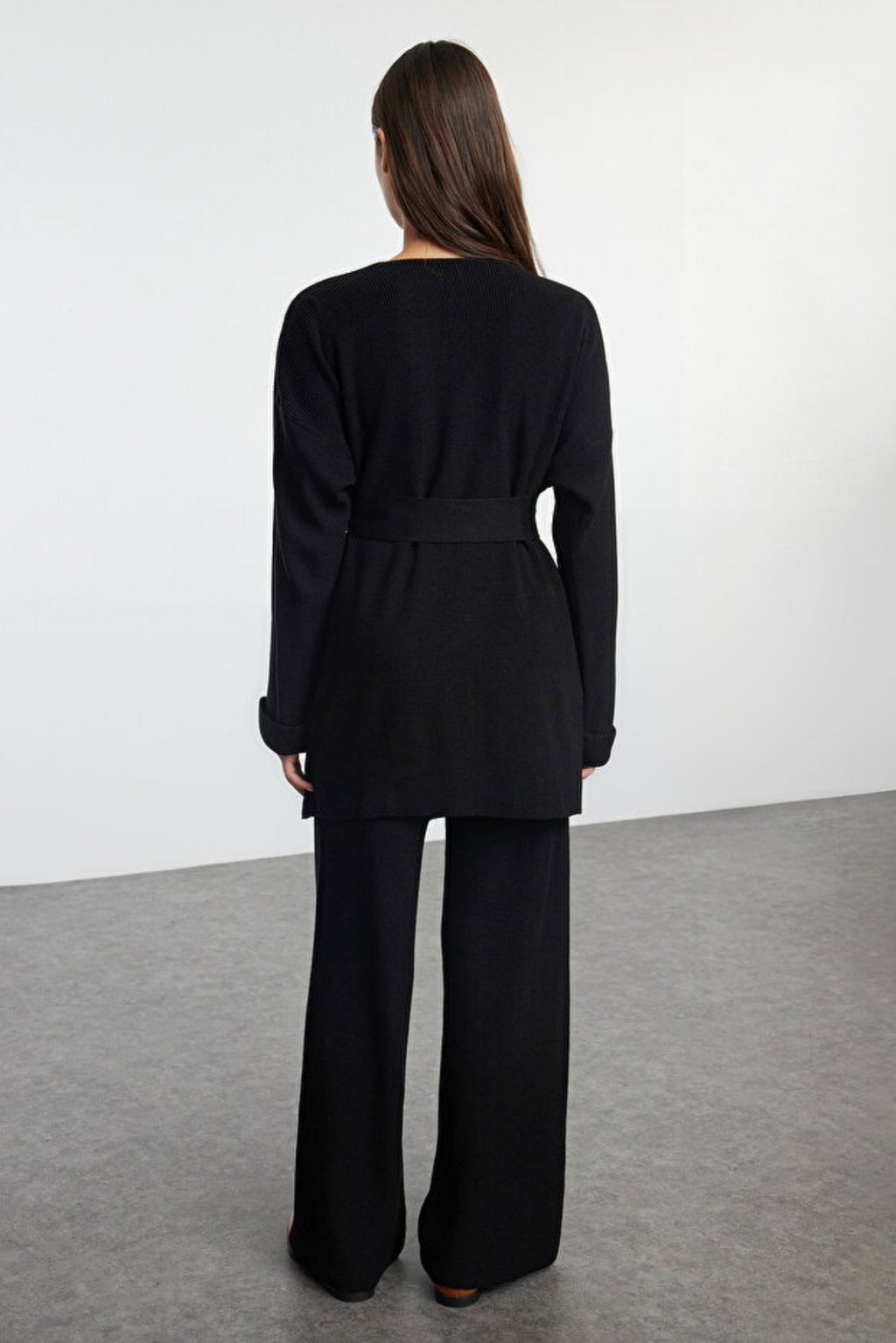 2-Piece Zip-Up Knit Top & Pants Set