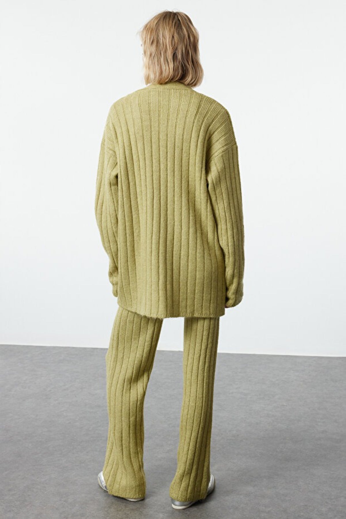 2-Piece Loose Fit Soft Texture Knit Top & Pants Set