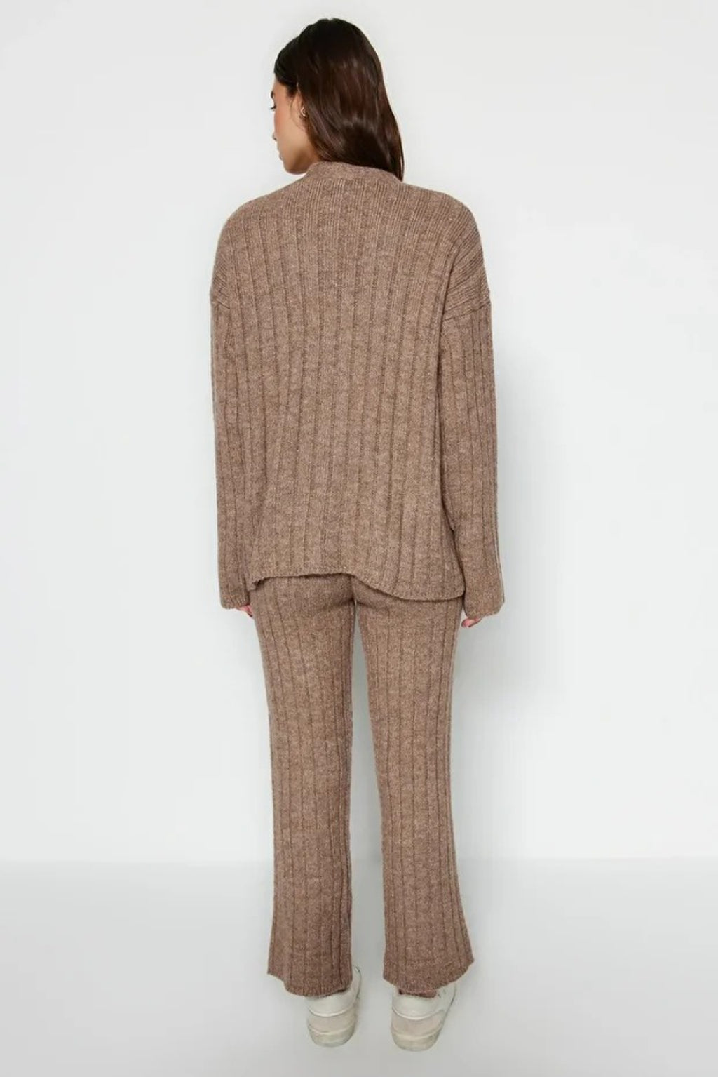 2-Piece Loose Fit Soft Texture Knit Top & Pants Set