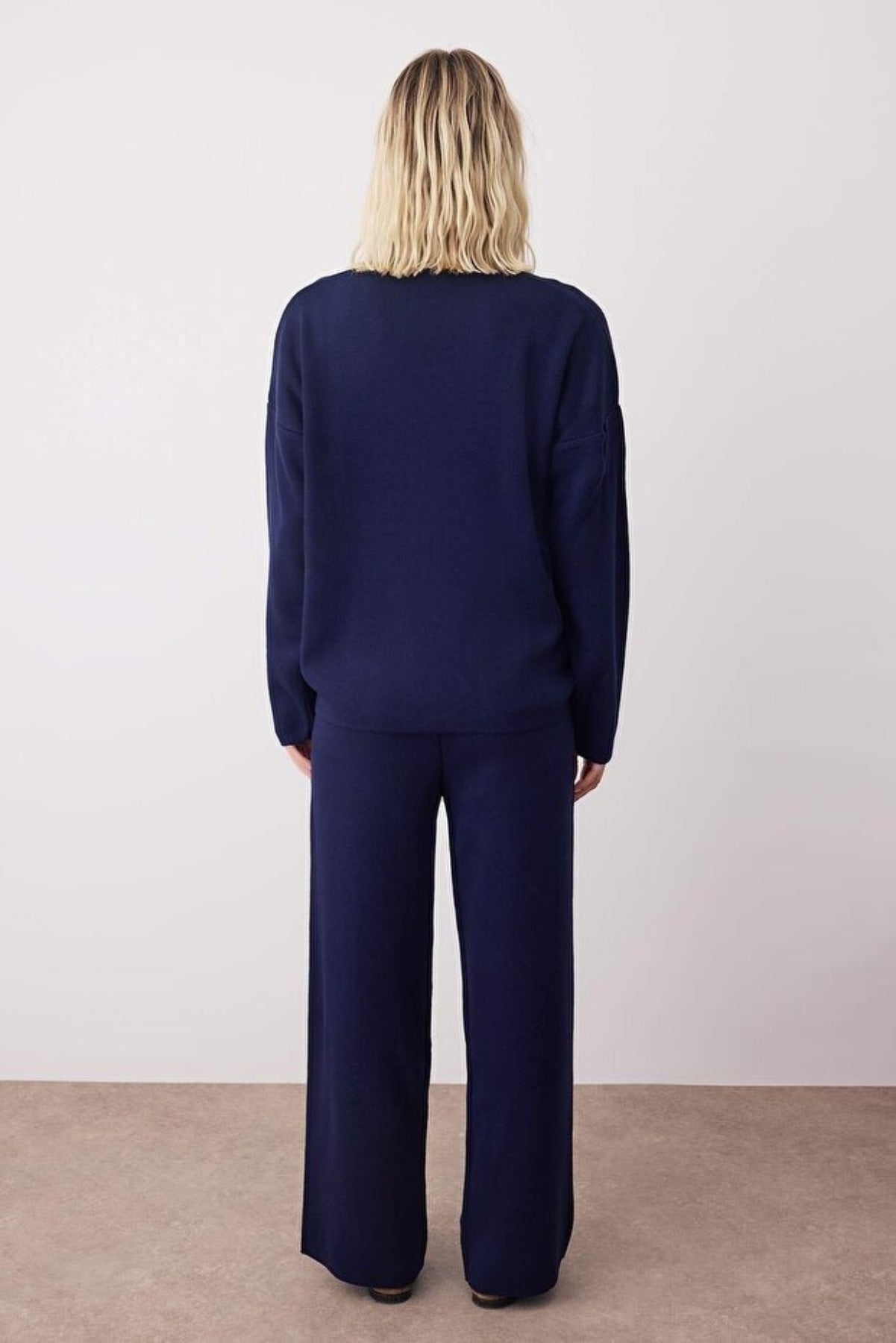 3-Piece Knit Cardigan, Top & Pants Set with Accessory Detail