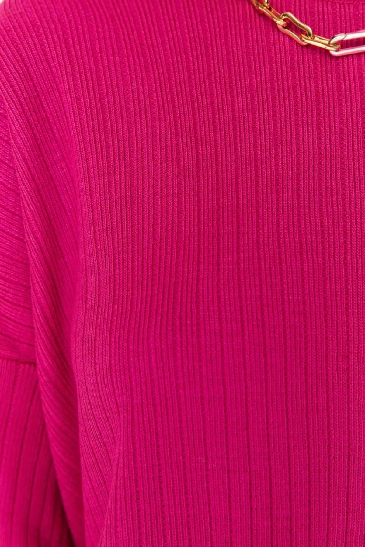 2-Piece Loose Fit Basic Ribbed Knit Top & Pants Set