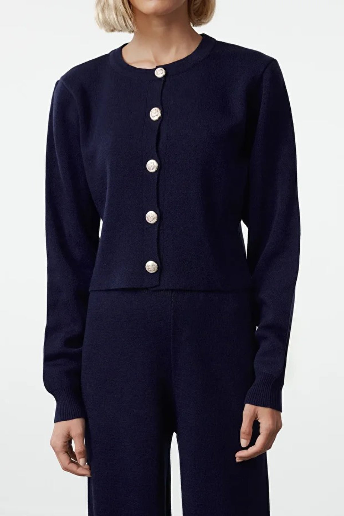 2-Piece Crop Knit Top & Pants Set