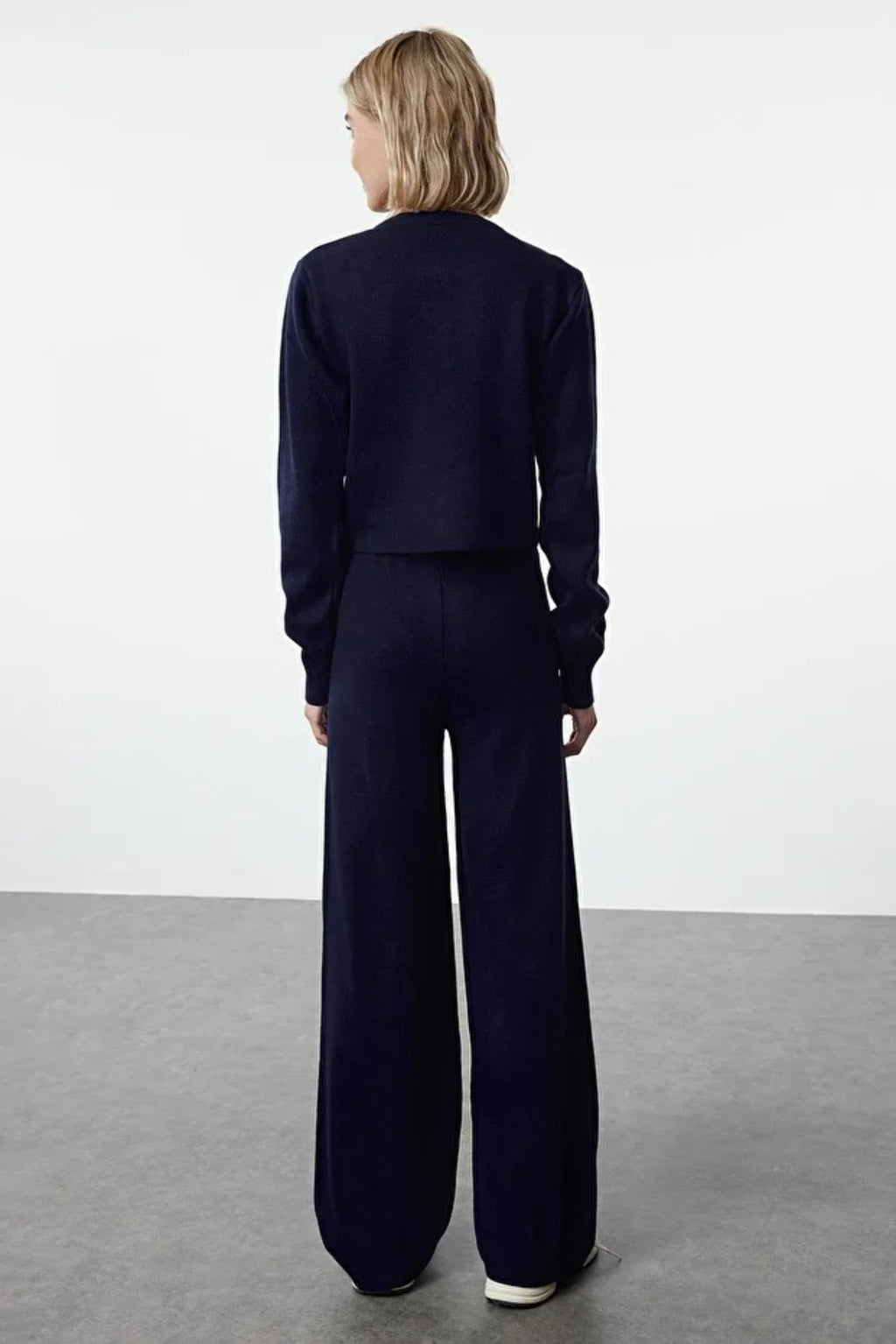 2-Piece Crop Knit Top & Pants Set