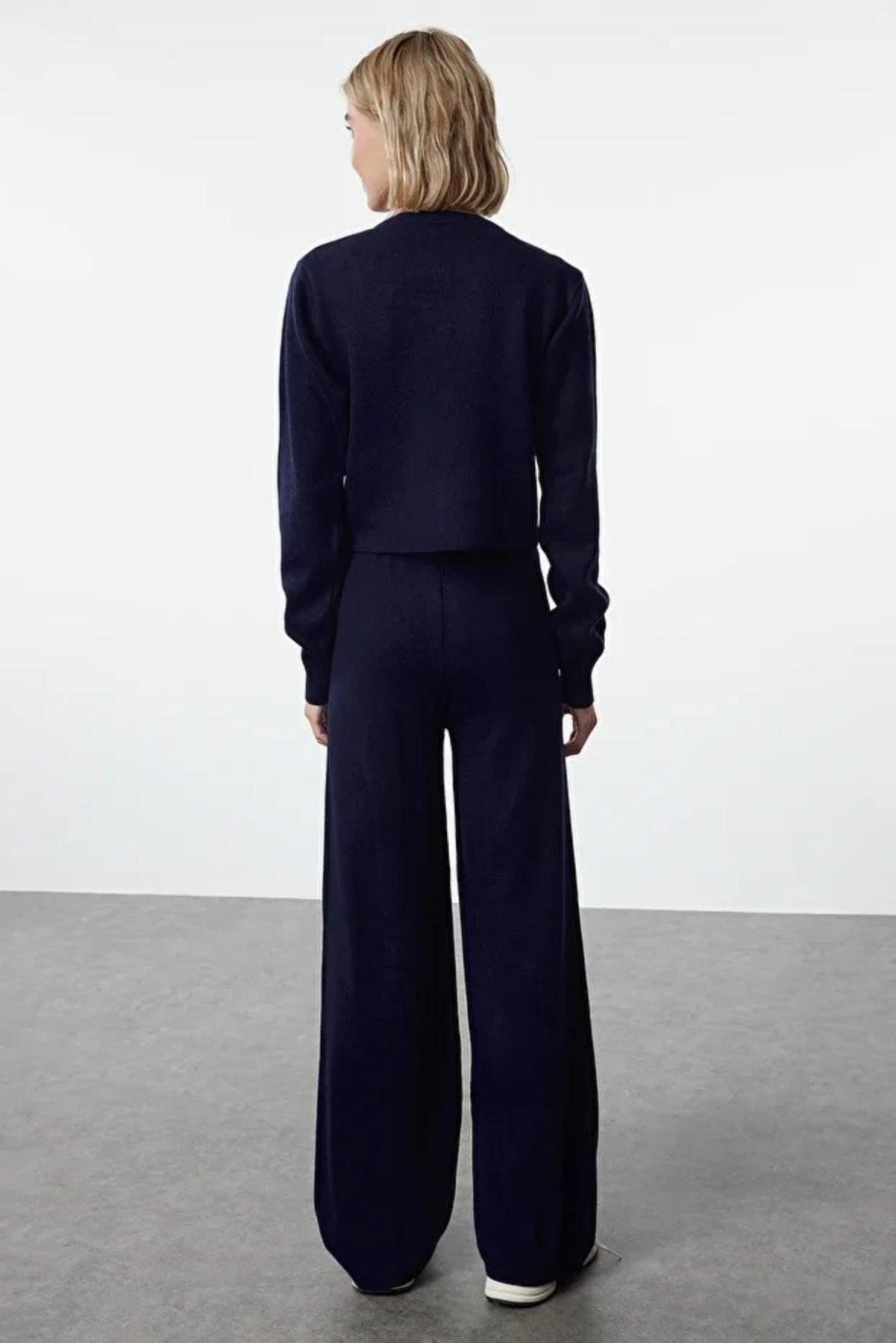 2-Piece Crop Knit Top & Pants Set