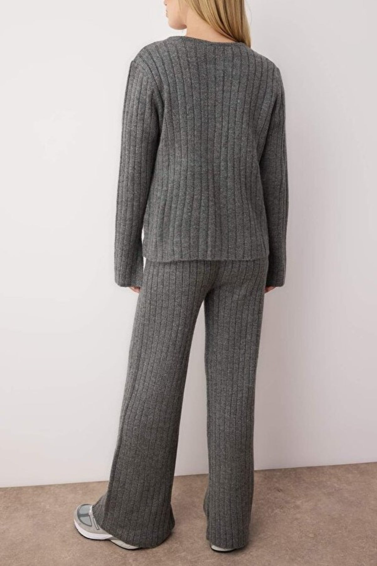 2-Piece Soft Texture Knit Sweater & Pants Set