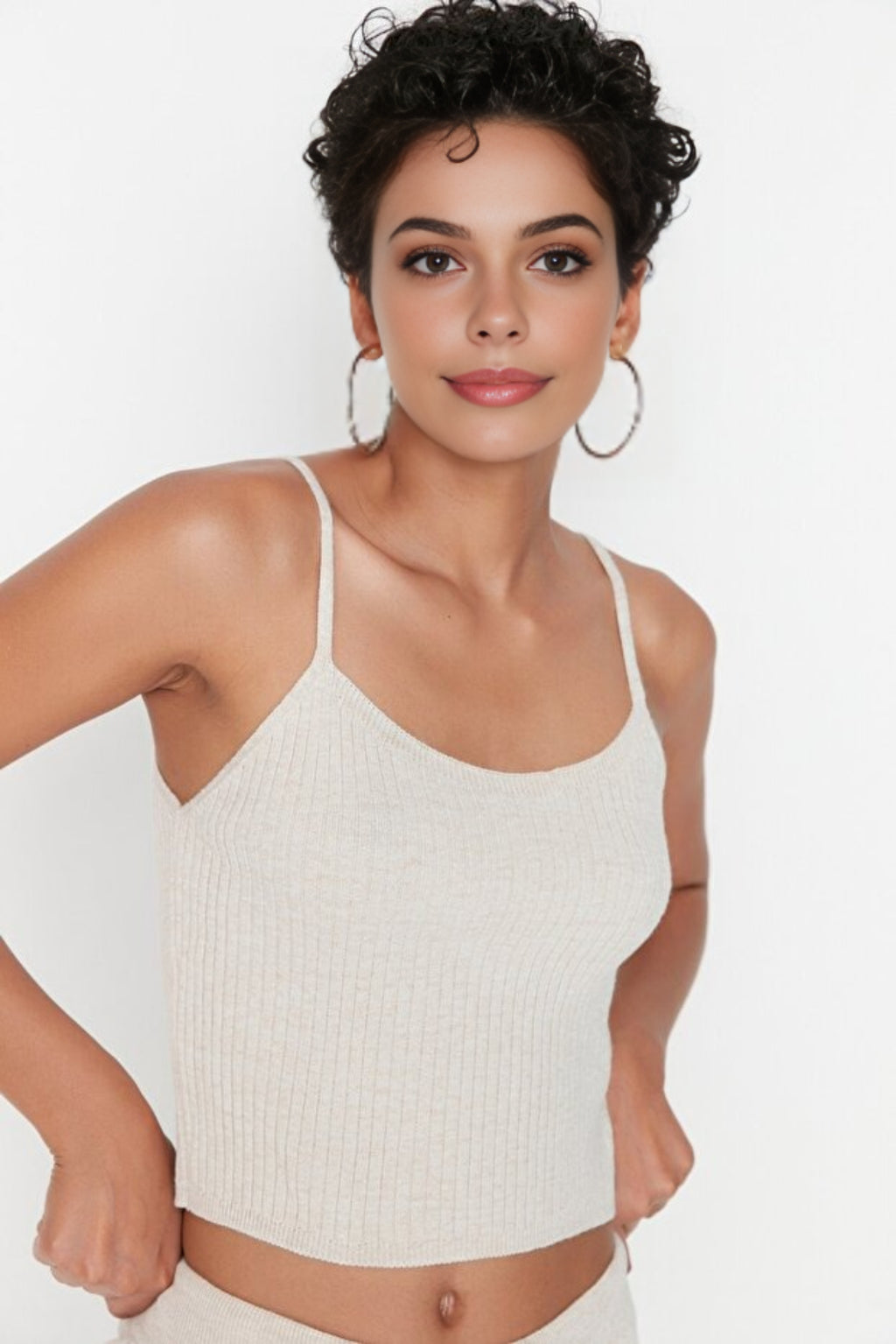 3-Piece Knit Cardigan, Top & Pants Set