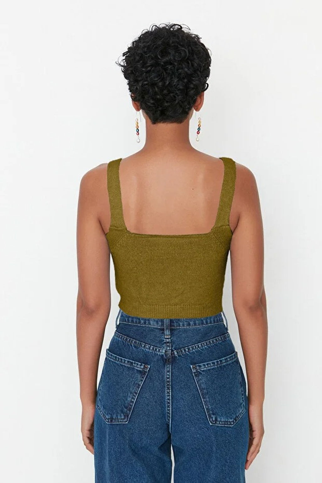 2-Piece Crop Soft-Textured Knit Blouse-Cardigan Set