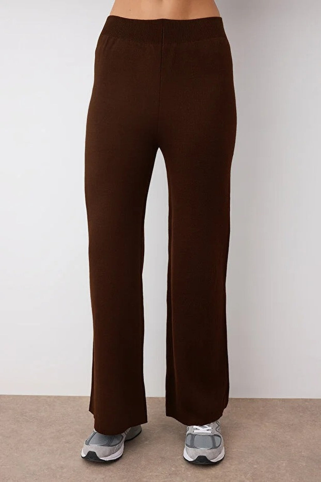 2-Piece Knitwear Boat Neck Sweater-Pants Set