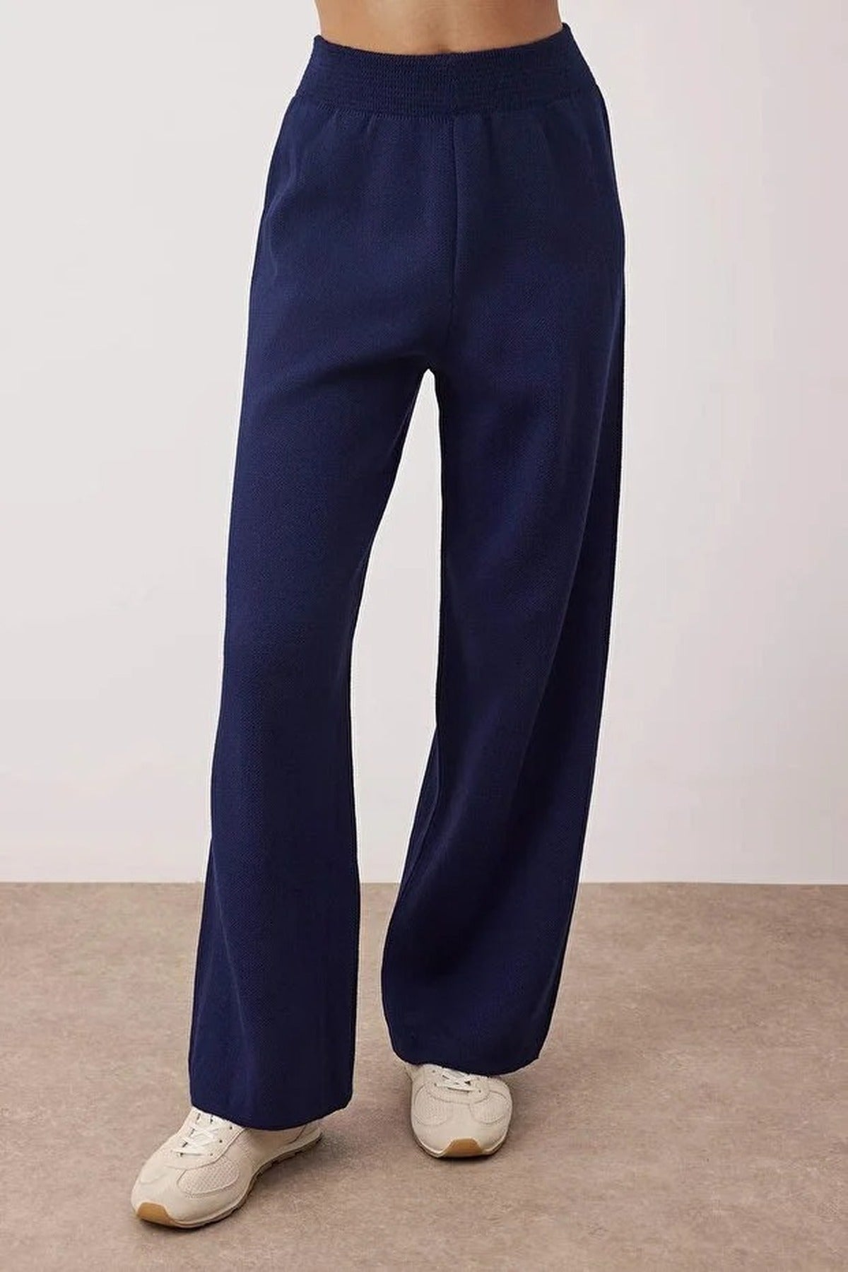 2-Piece Vest-Pants Knitwear Bottom-Top Set