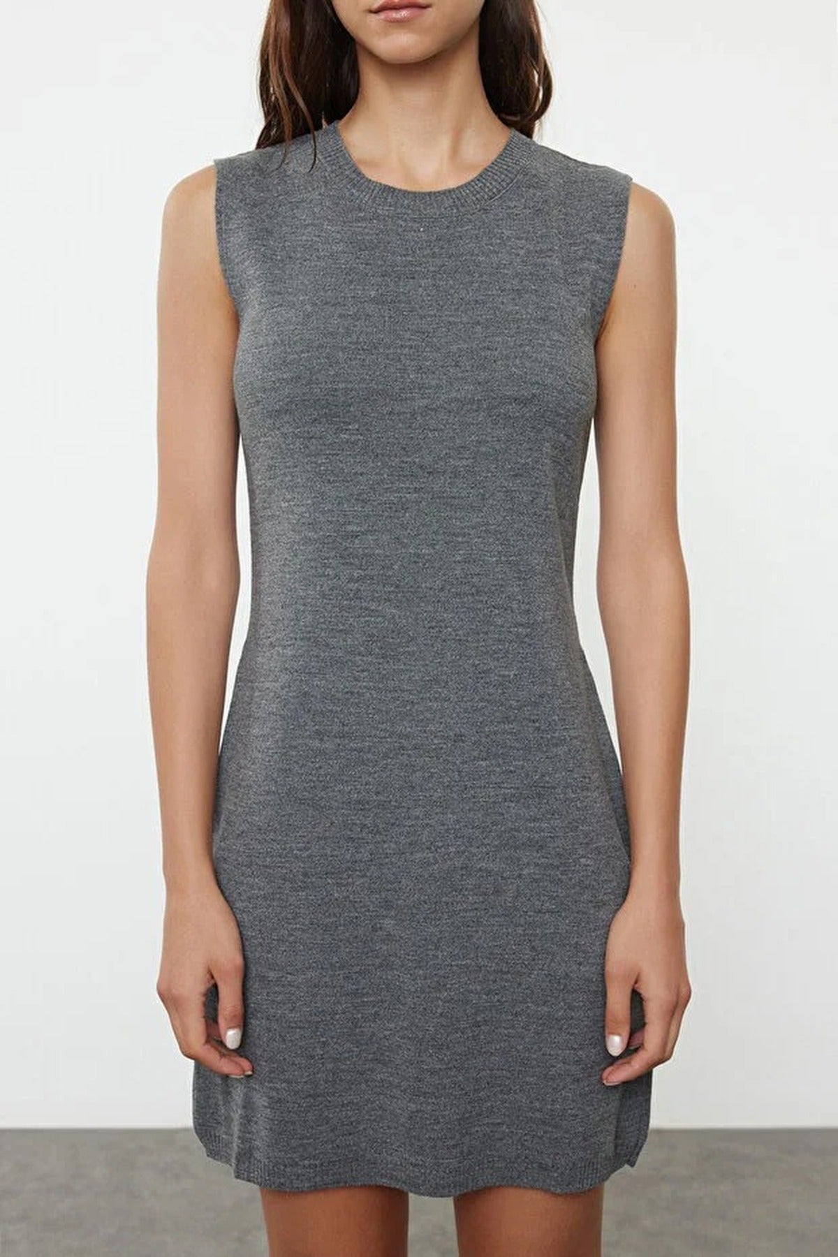 2-Piece Mini Knit Cardigan-Dress Set