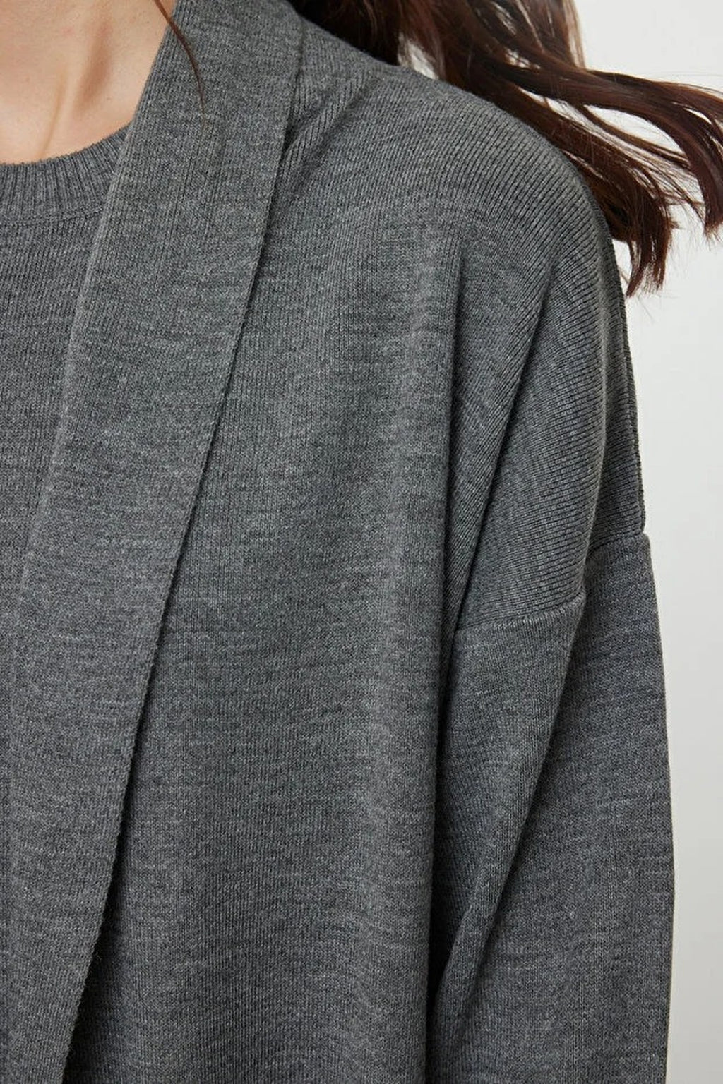 2-Piece Mini Knit Cardigan-Dress Set