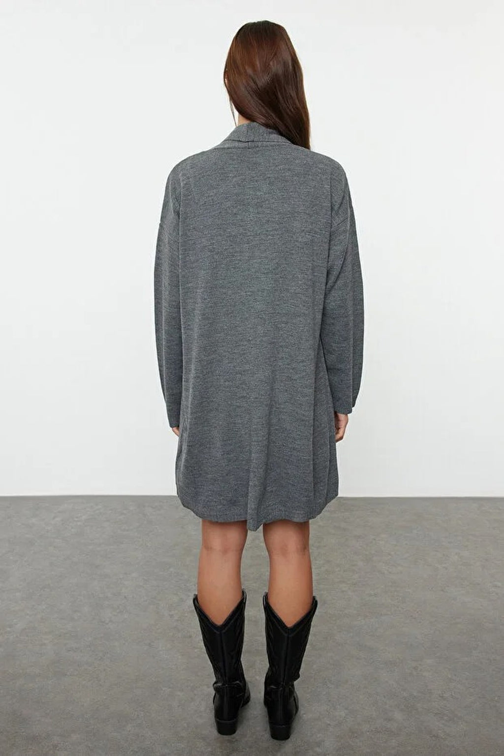 2-Piece Mini Knit Cardigan-Dress Set