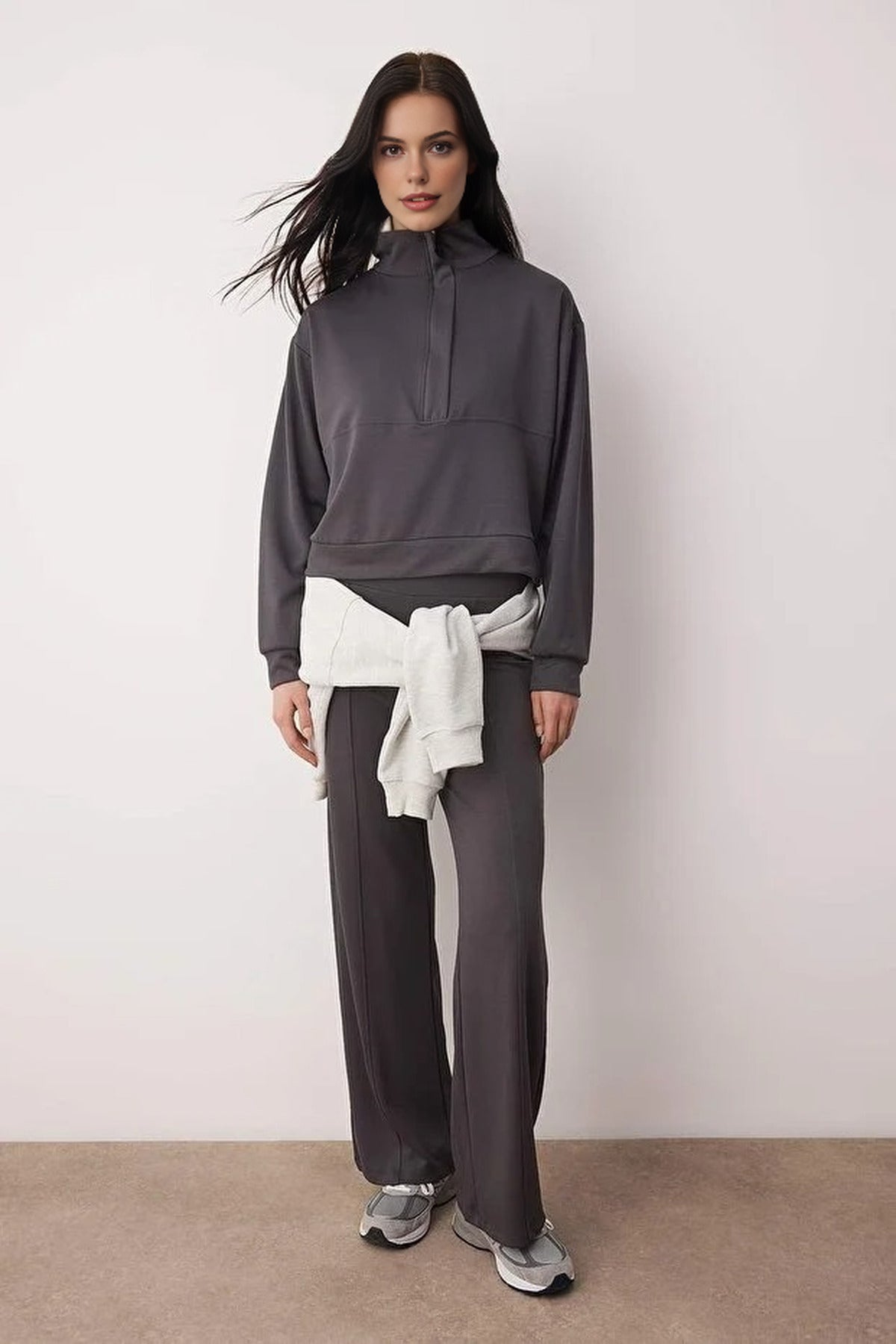 2-Piece Soft Fabric Knit Top and Bottom Set