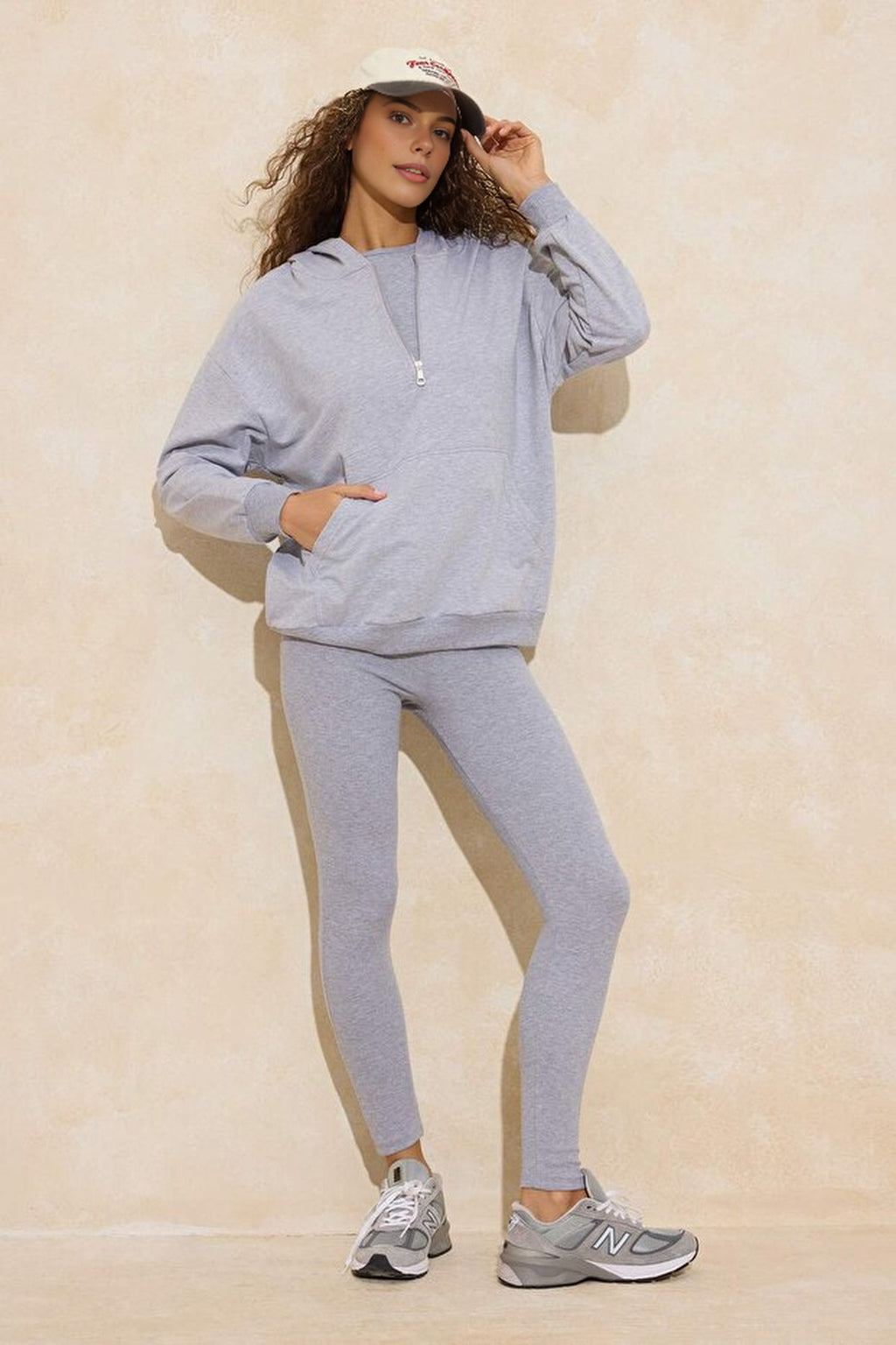 3-Piece Hooded Knitted Leggings Top and Bottom Set