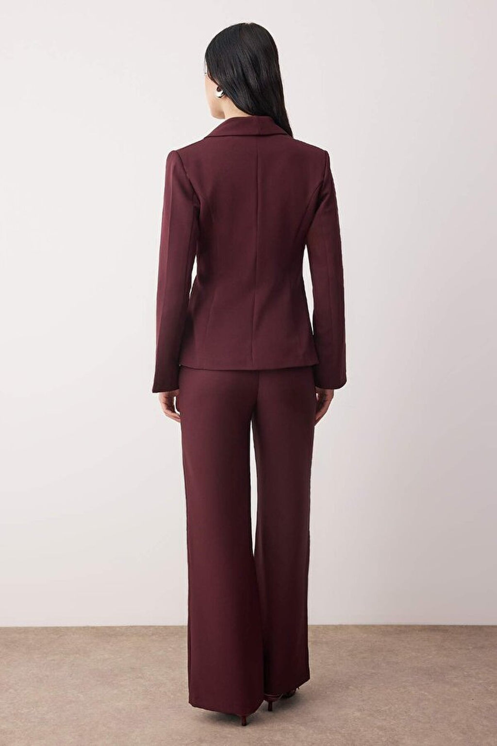 2-Piece Woven Blazer Jacket and Trousers Set