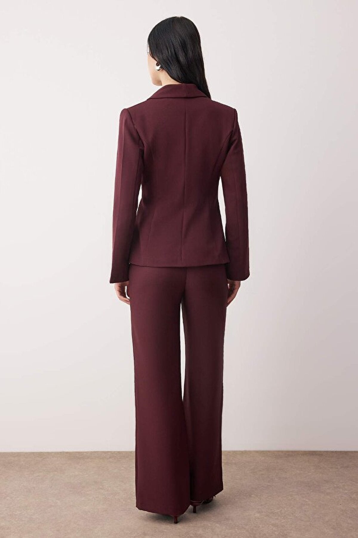 2-Piece Woven Blazer Jacket and Trousers Set