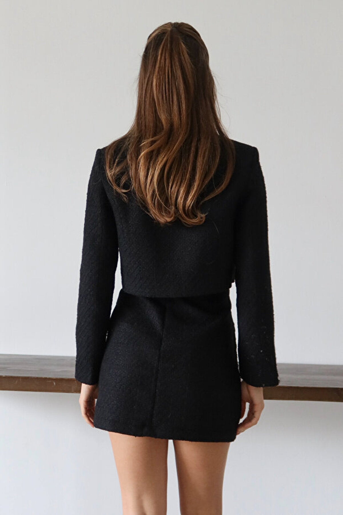 2-Piece Woven Jacket-Skirt Set