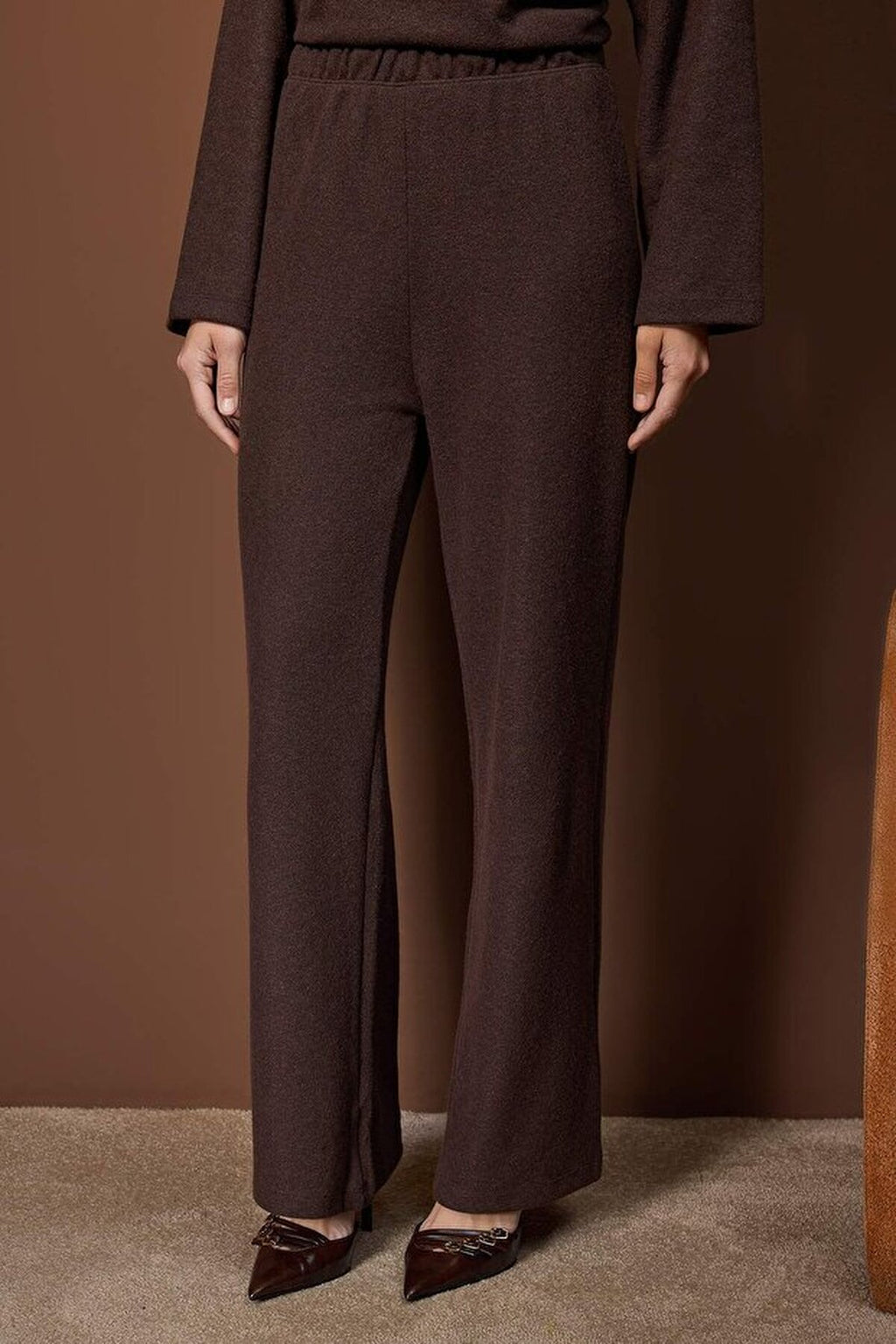 2-Piece Soft Knit Top and Bottom Set