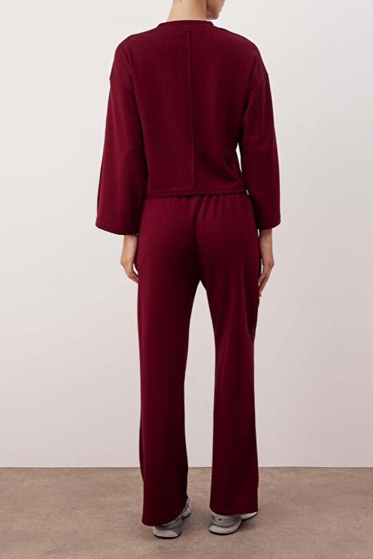 2-Piece Flare Leg Knitted Top and Bottom Set