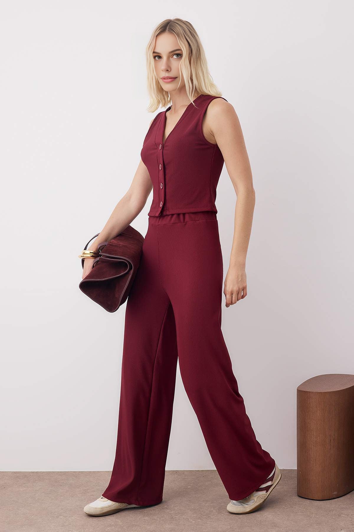 2-Piece Knitted Top and Bottom Set