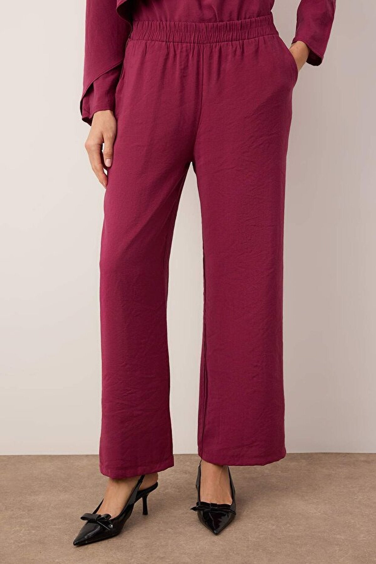 2-Piece Modal Fabric Woven Top and Bottom Set