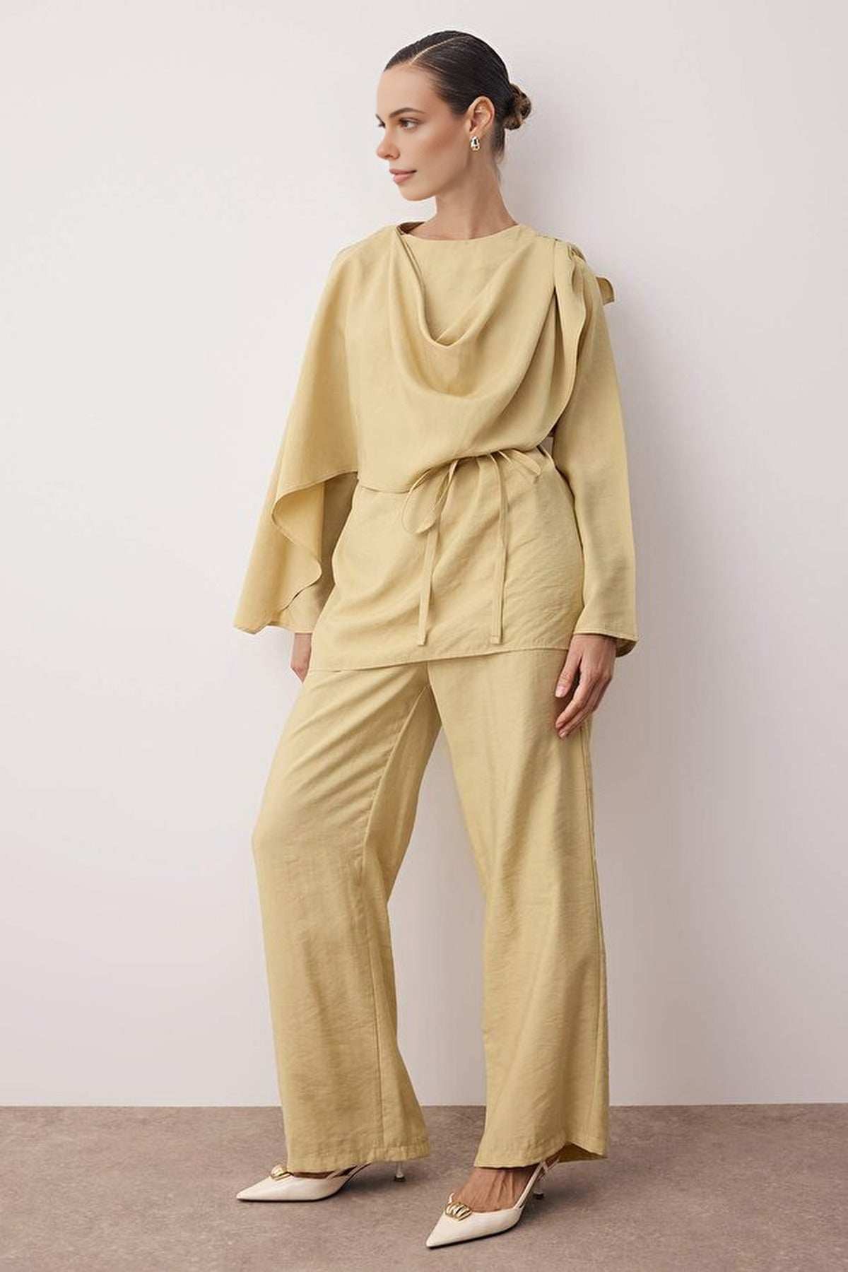 2-Piece Modal Fabric Woven Top and Bottom Set
