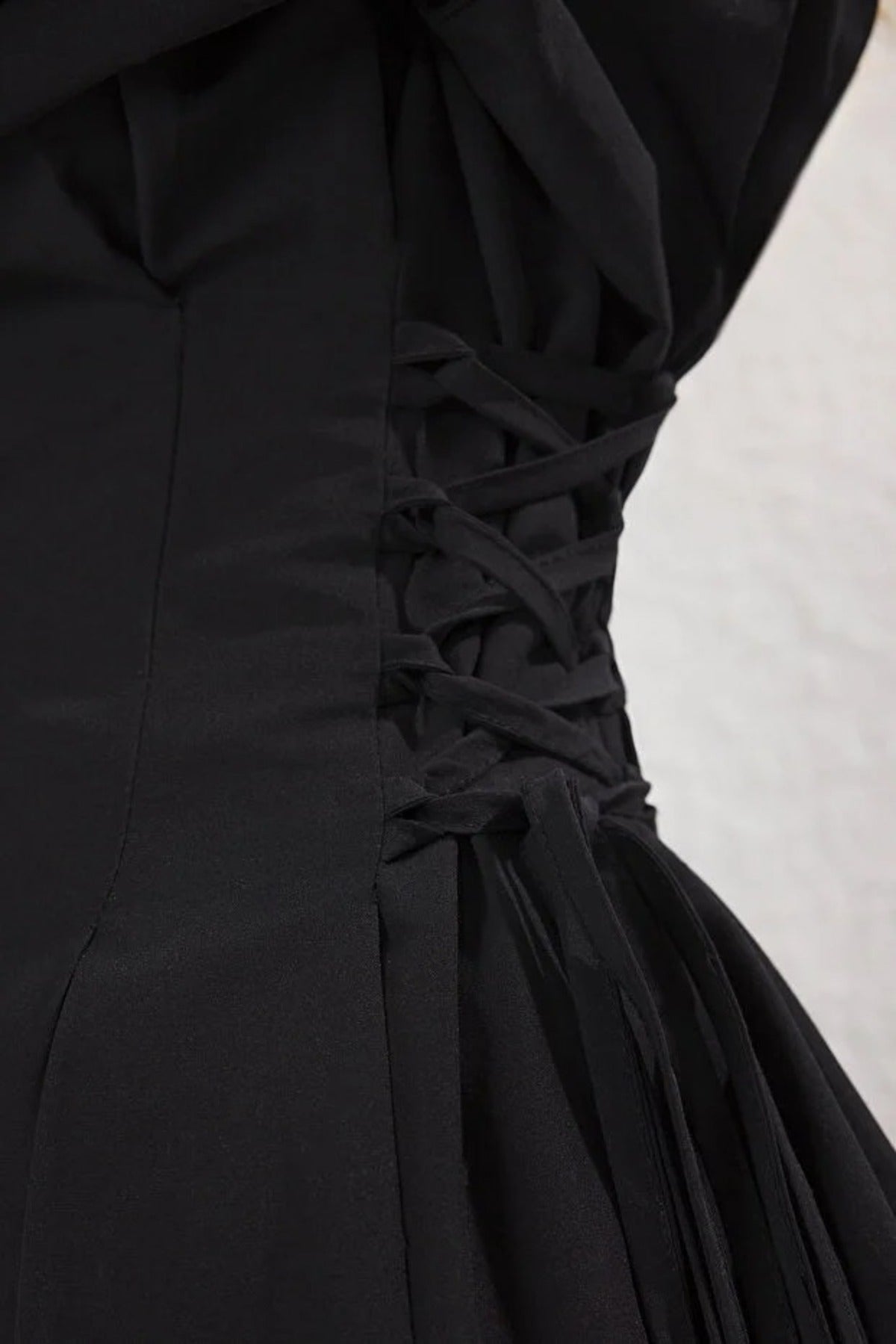 Woven Shirt with Waist Tie Detail