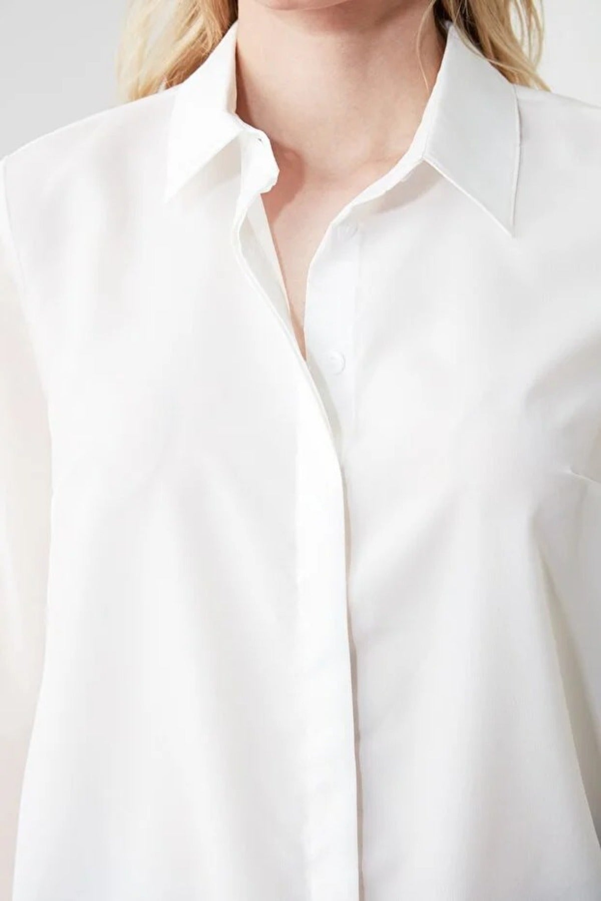 Woven Shirt with Transparent Sleeves