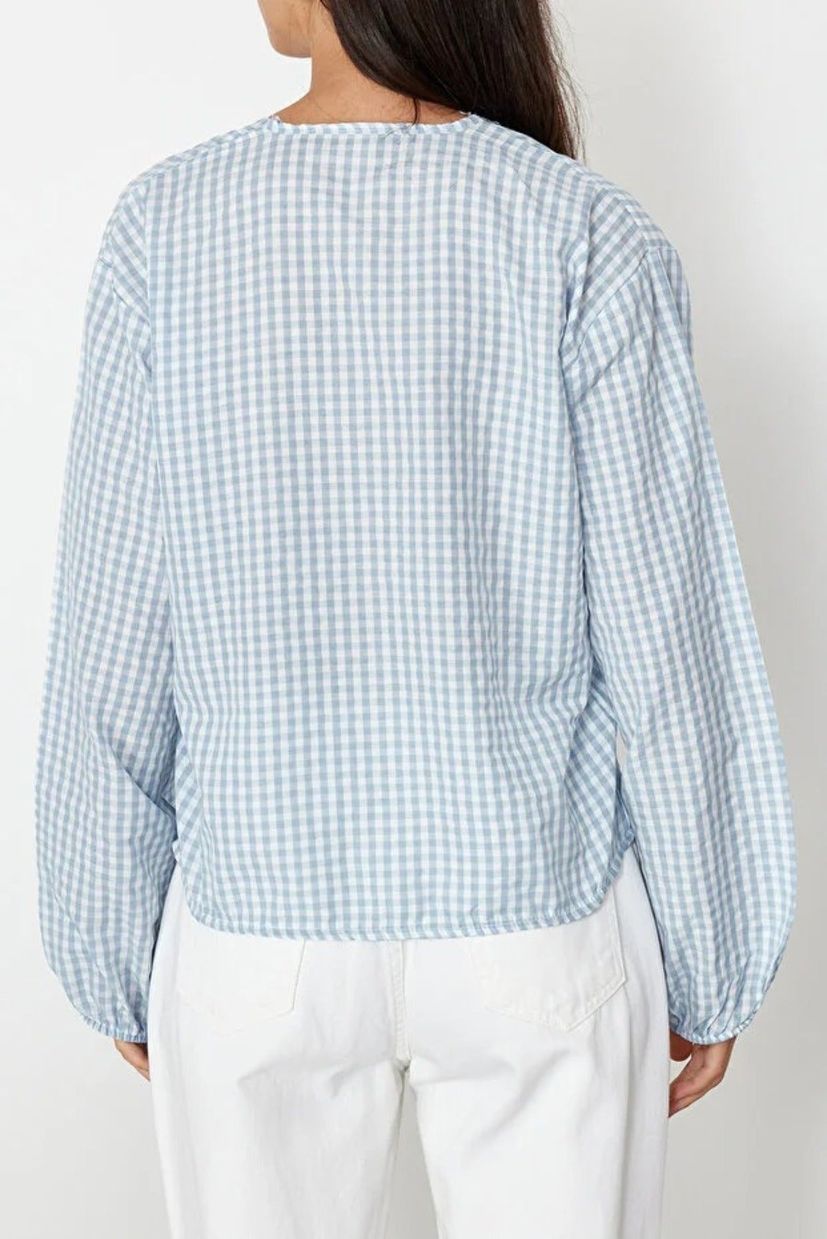 Woven Shirt with Front Tie Detail