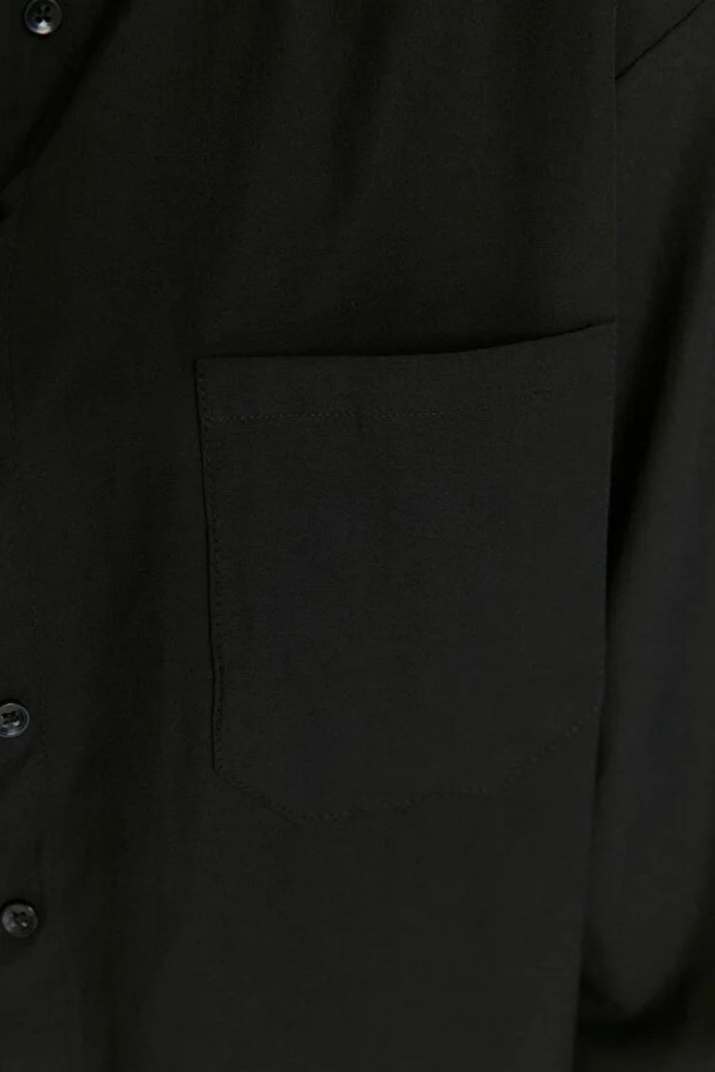 Single Pocket Boyfriend Cotton Woven Shirt