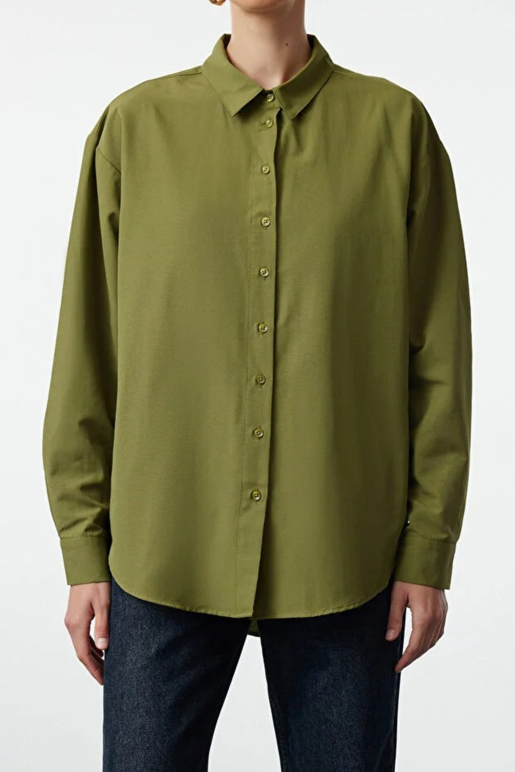 Loose Fit Cotton Woven Shirt