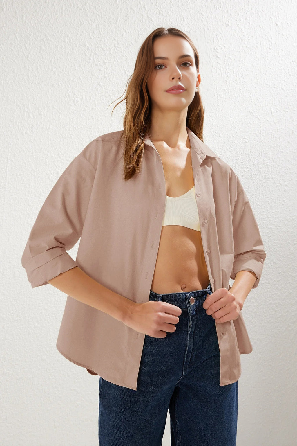 Loose Fit Cotton Woven Shirt