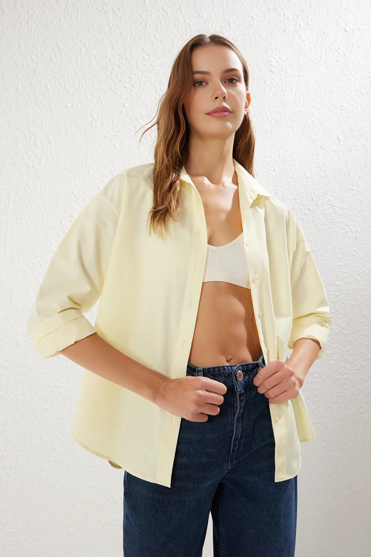 Loose Fit Cotton Woven Shirt