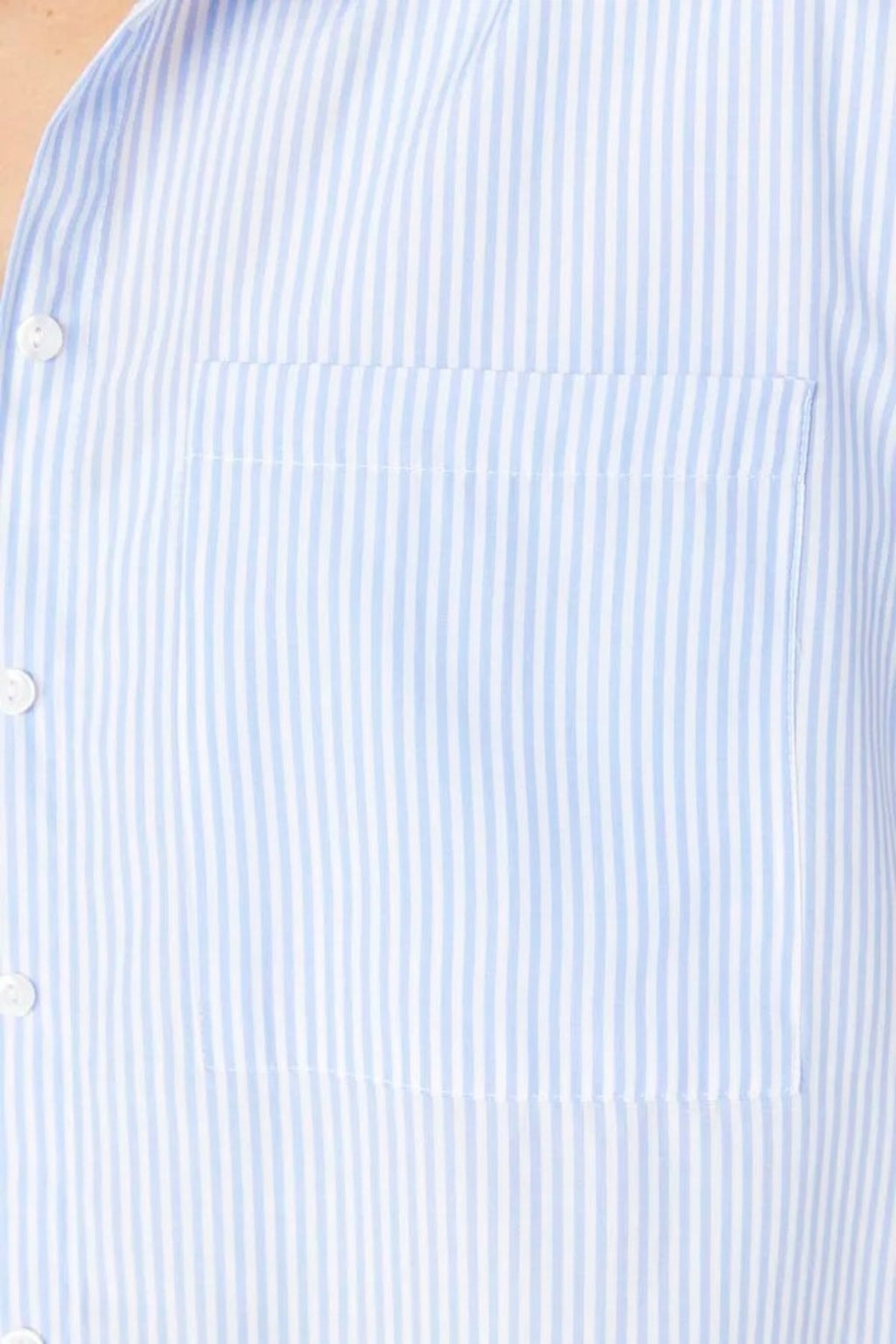 Striped Woven Shirt with Pocket Detail