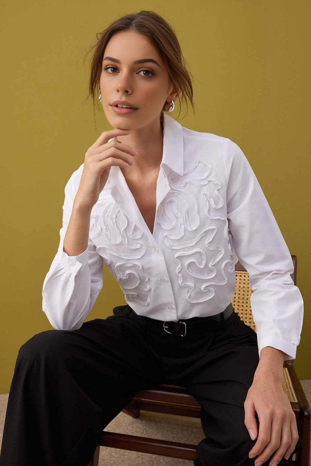 Textured Oversize Woven Shirt