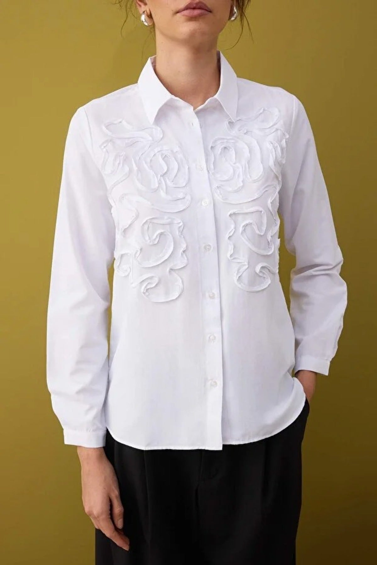 Textured Oversize Woven Shirt