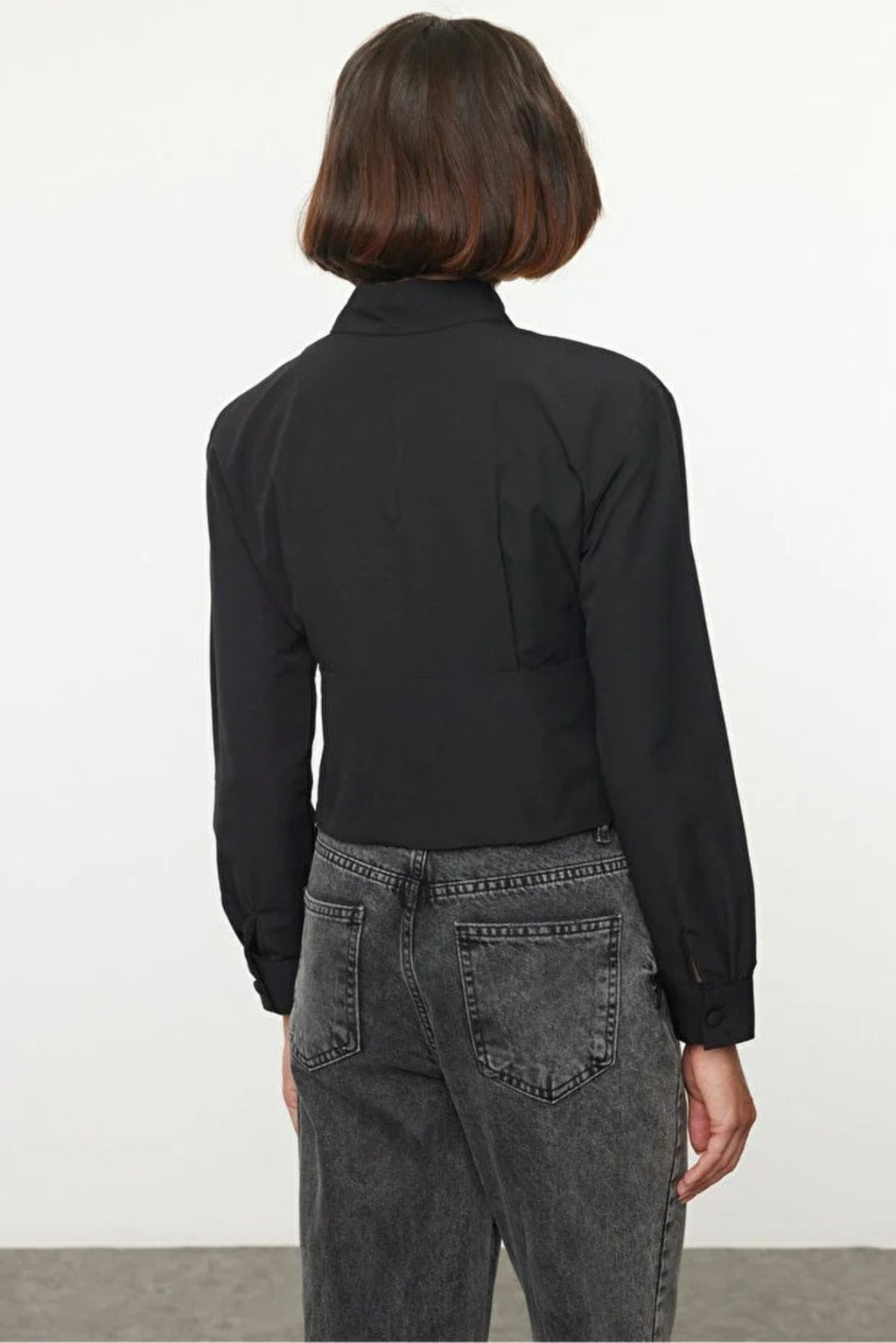 Waist-Sit Woven Shirt